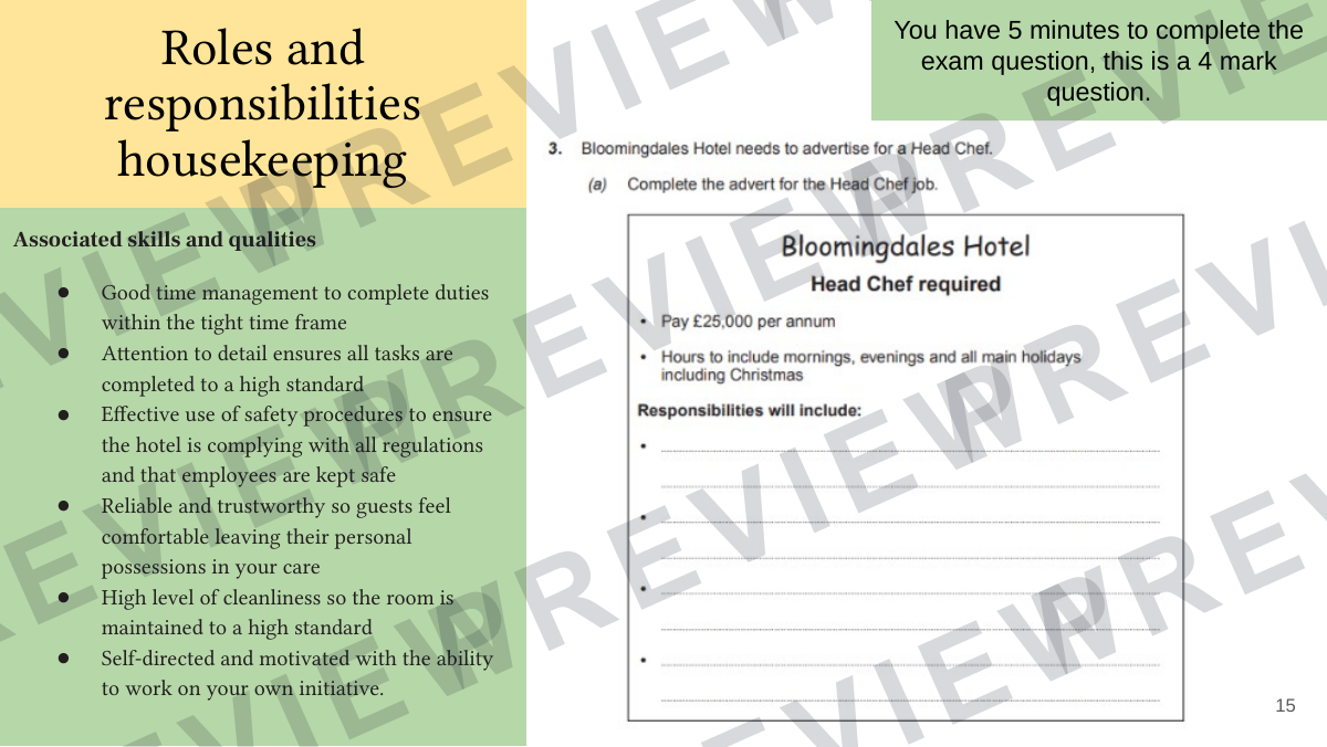 Hospitality and catering lesson 12-13  preview page 15