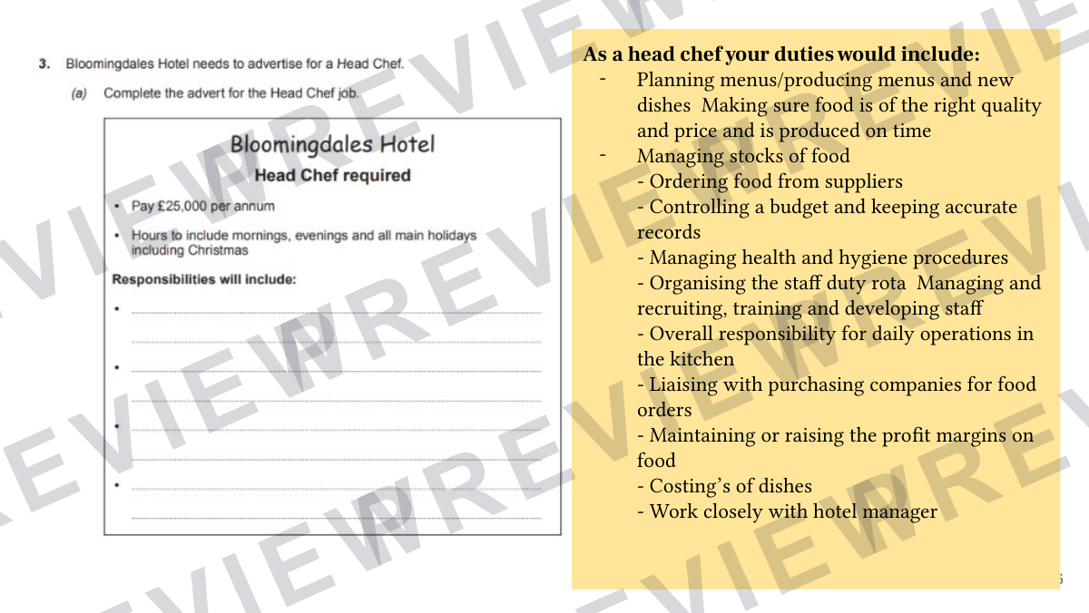 Hospitality and catering lesson 12-13  preview page 16