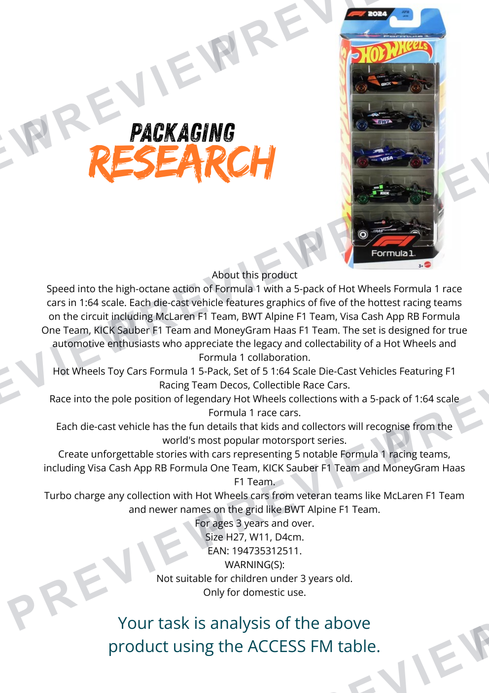 Graphics product packaging booklet aimed at year 9  preview page 3