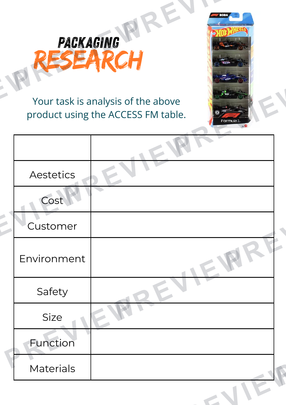Graphics product packaging booklet aimed at year 9  preview page 4