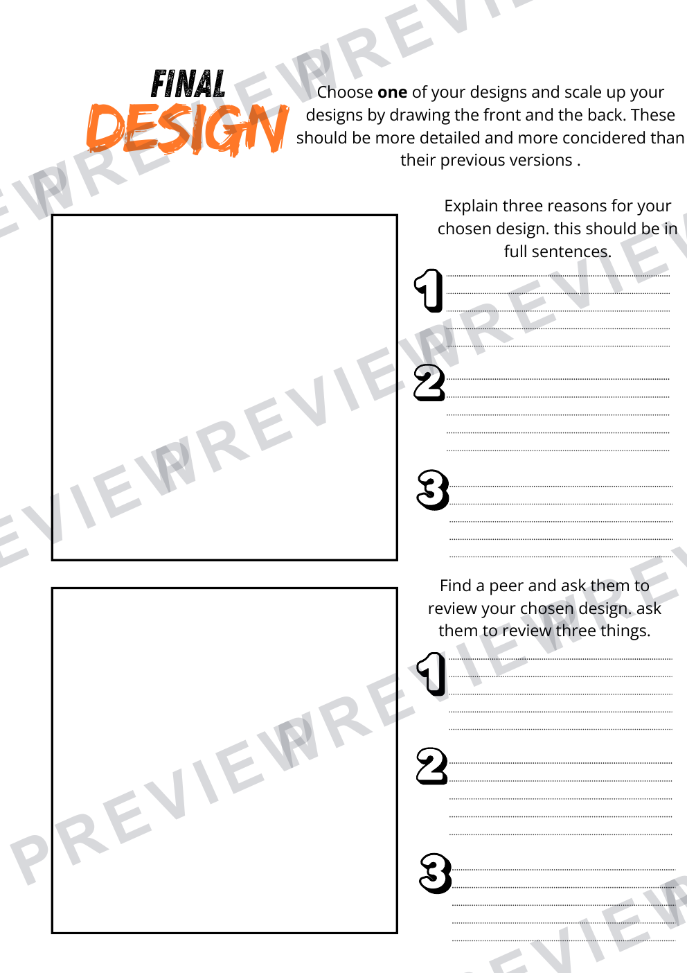 Graphics product packaging booklet aimed at year 9  preview page 10