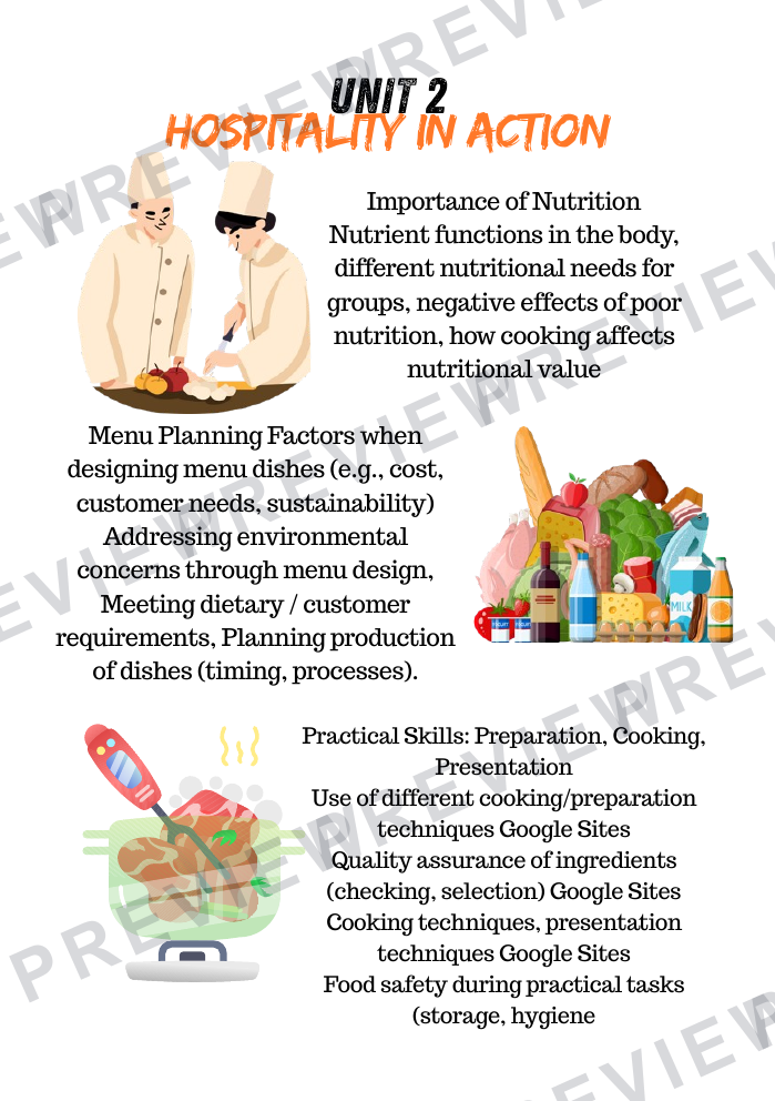 GCSE options booklet for hospitality and catering A5 2026  preview page 5