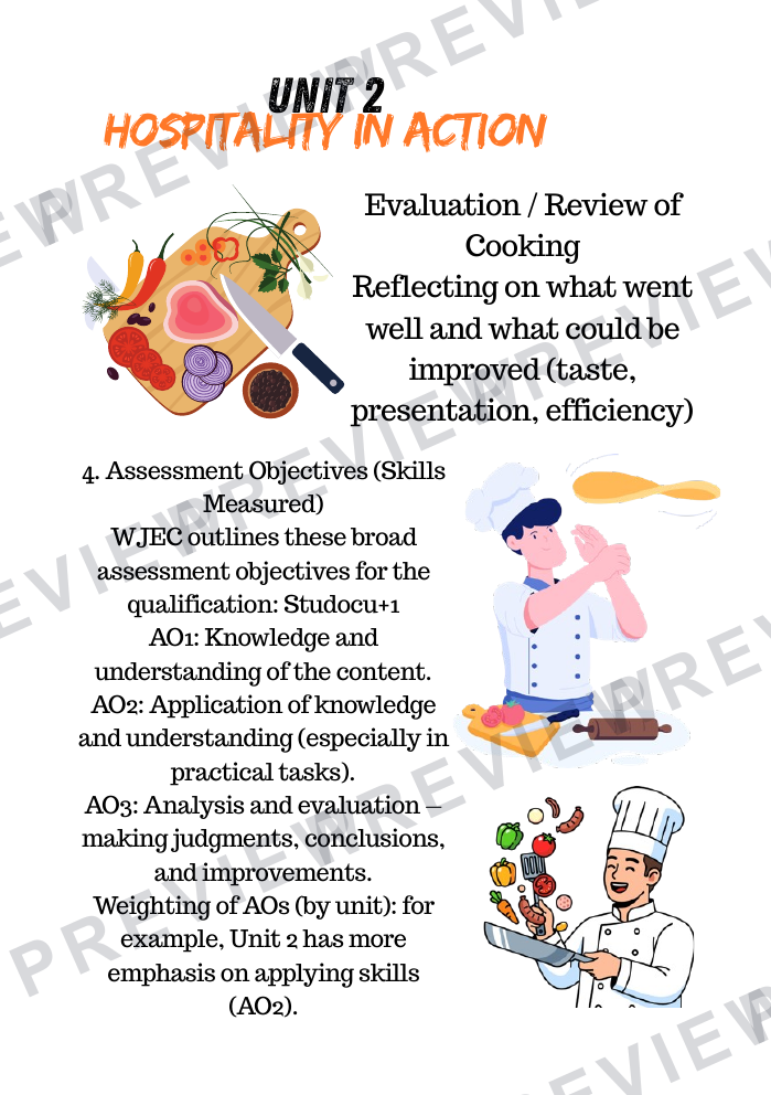 GCSE options booklet for hospitality and catering A5 2026  preview page 6