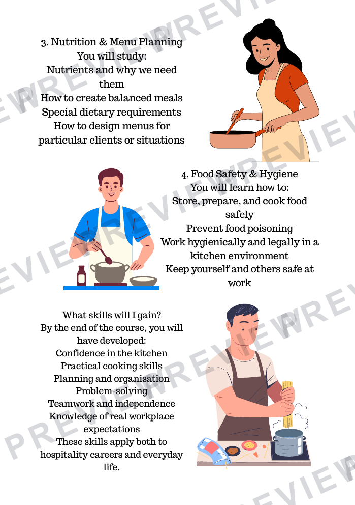 GCSE options booklet for hospitality and catering A5 2026  preview page 10