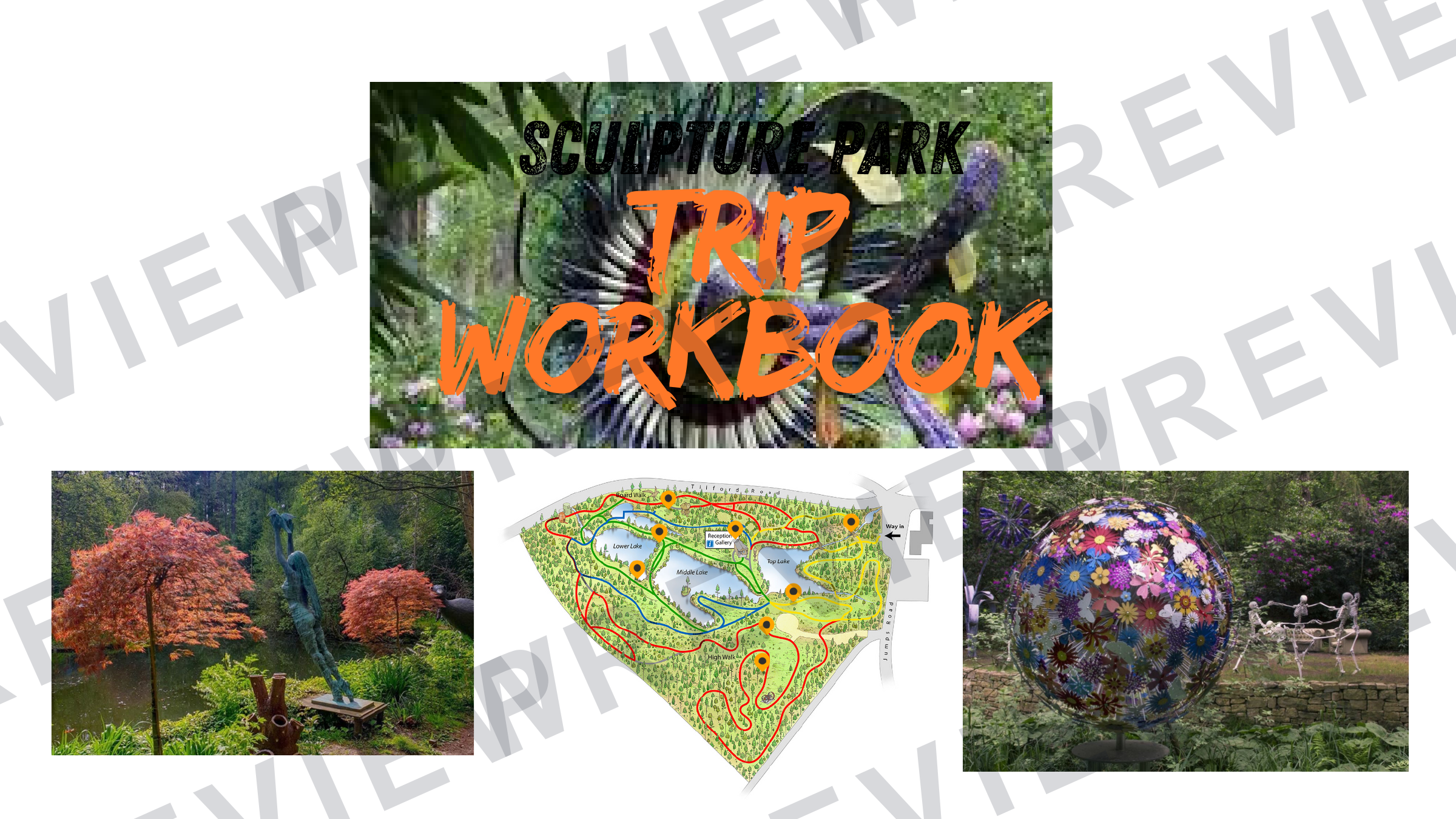 Sculpture park Farnham trip booklet  preview page 1