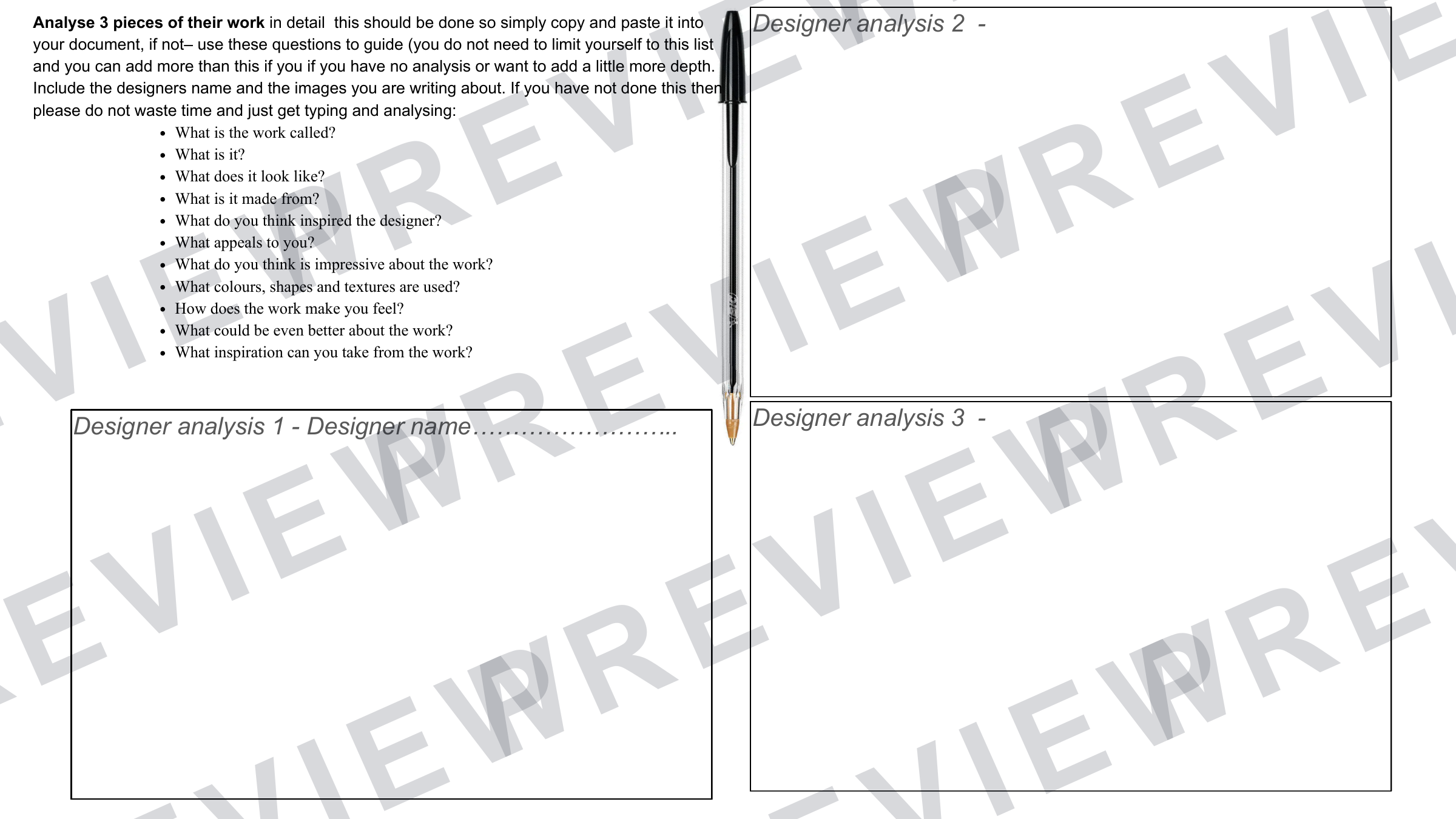 Sculpture park Farnham trip booklet  preview page 6