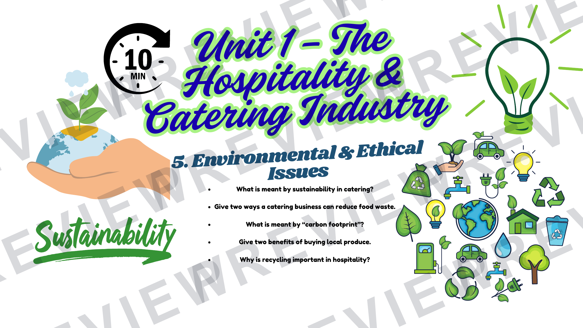 End of unit hospitality quiz 2025 preview page 6