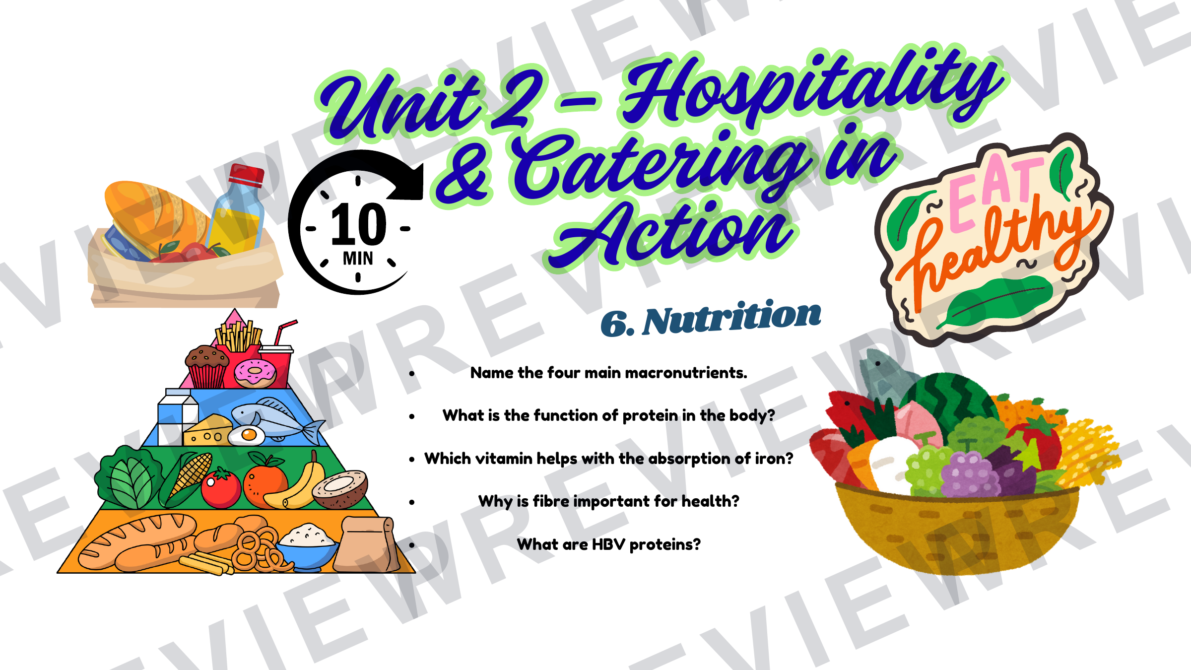 End of unit hospitality quiz 2025 preview page 7