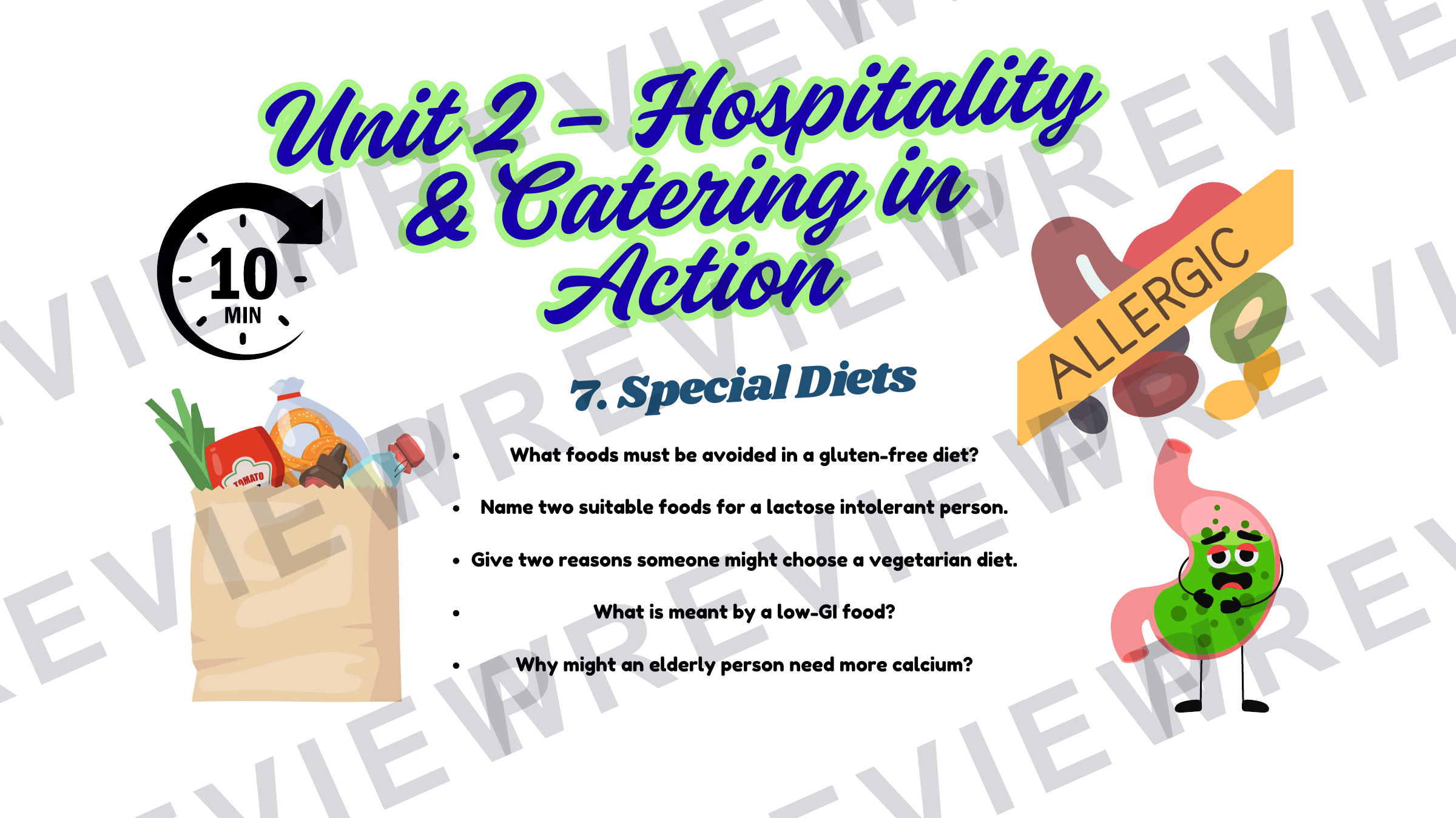 End of unit hospitality quiz 2025 preview page 8