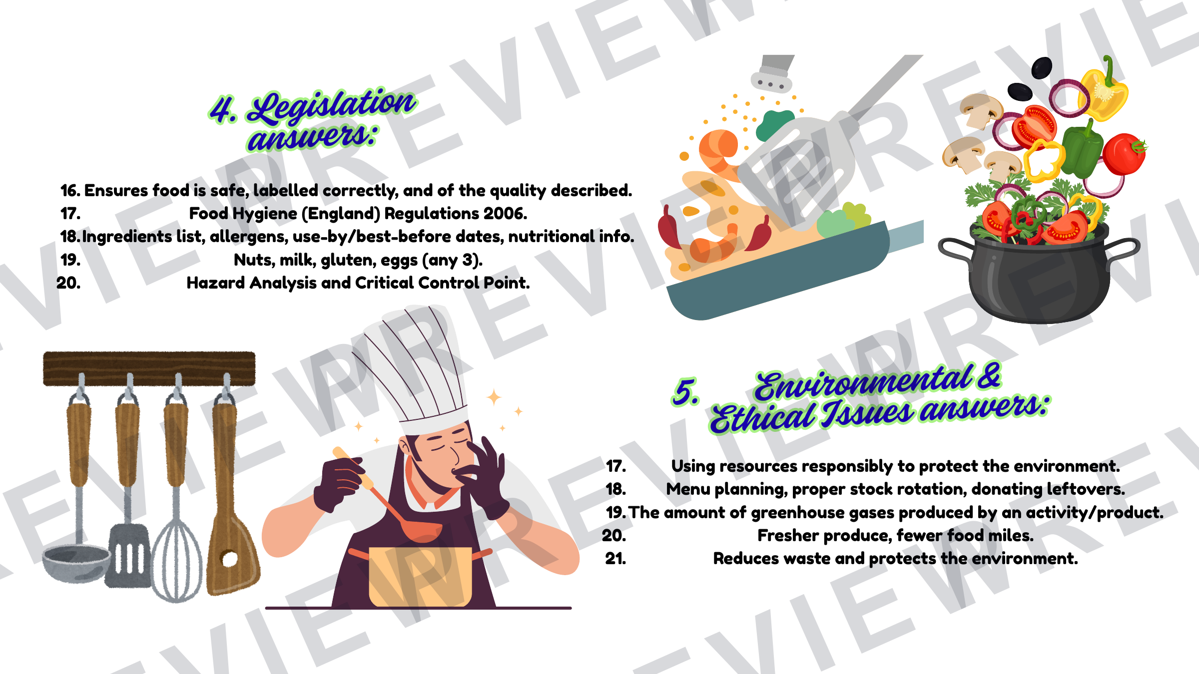 End of unit hospitality quiz 2025 preview page 14
