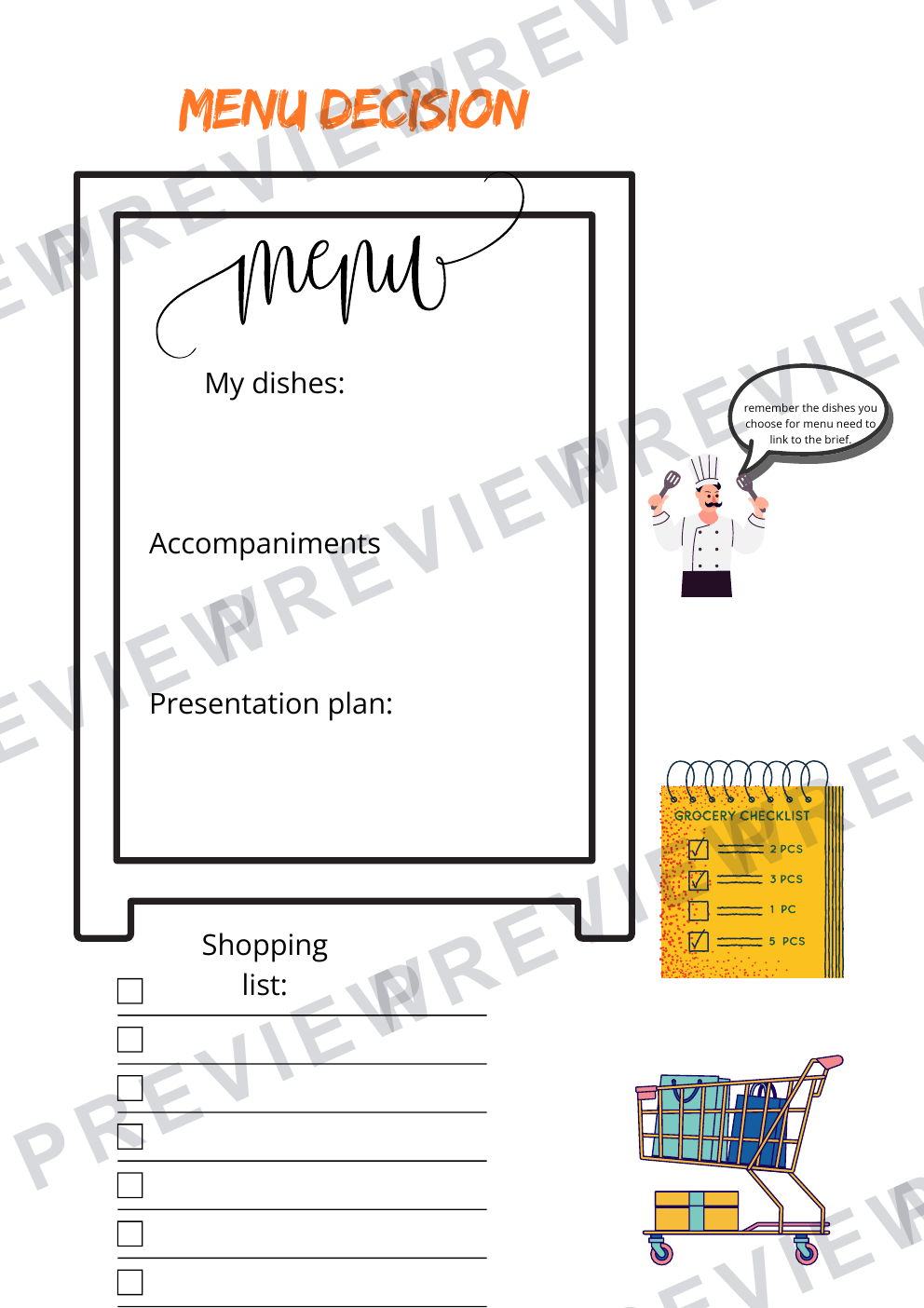 Unit 2 assessment booklet part 1 hospitality and catering  preview page 10
