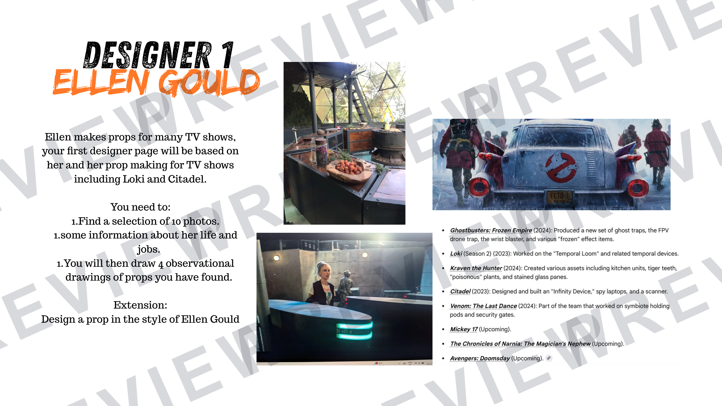 3D design mini project tv props KS3/4 project powerpoint  preview page 4