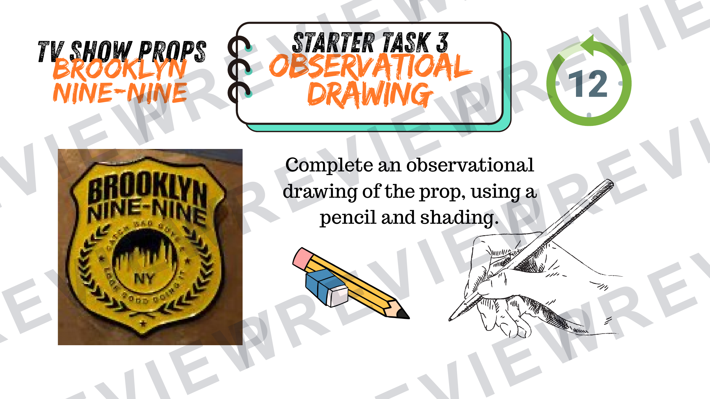3D design mini project tv props KS3/4 project powerpoint  preview page 11