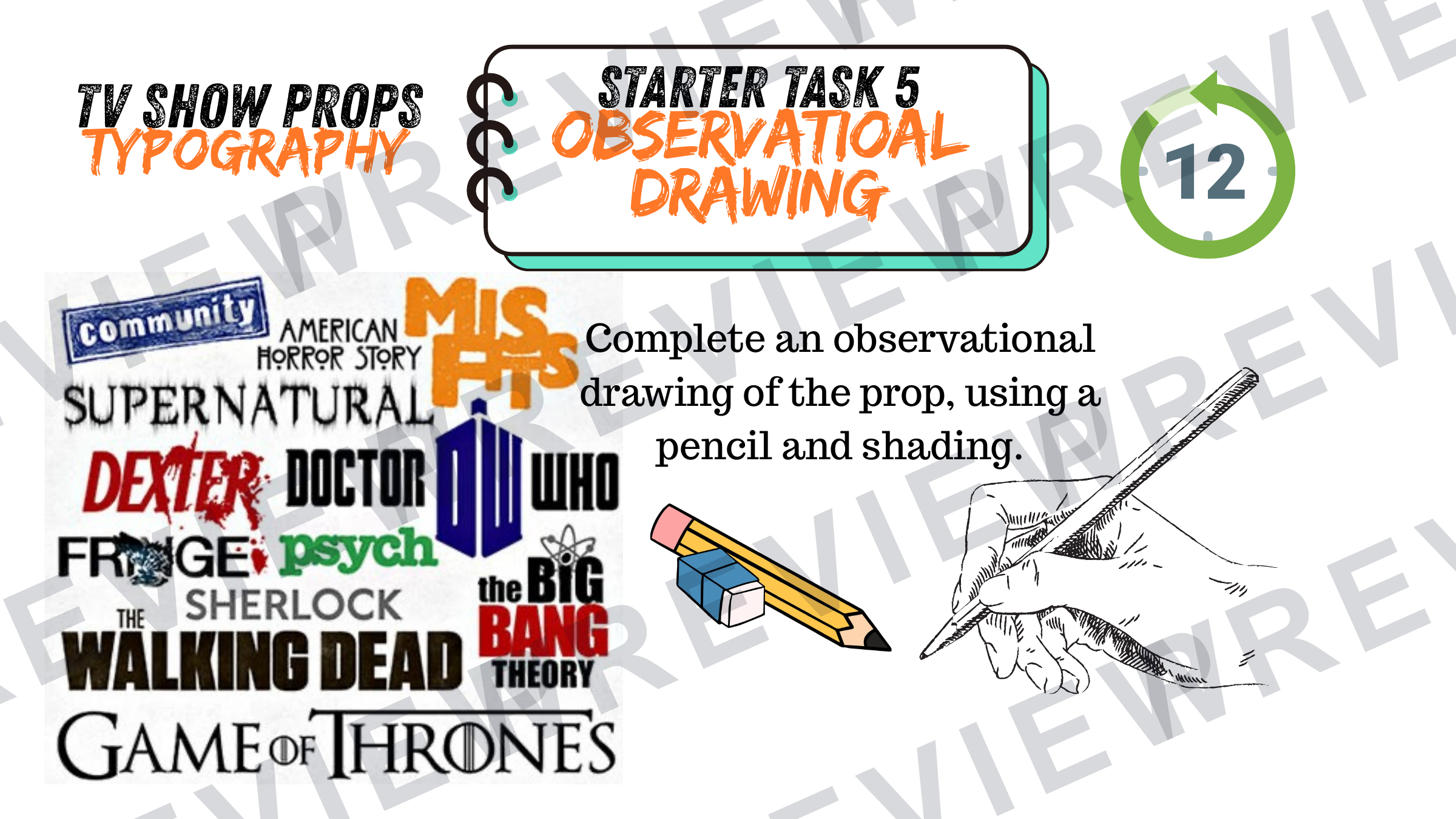 3D design mini project tv props KS3/4 project powerpoint  preview page 14