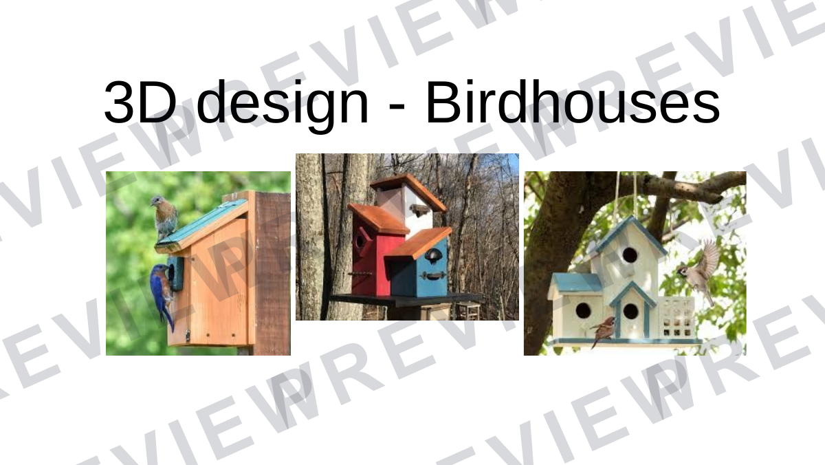 KS3 birdhouse 3D design project workbook  preview page 1