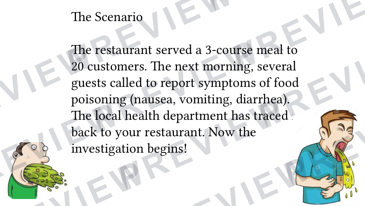 Food poisoning outbreak task for hospitality KS4  preview page 5