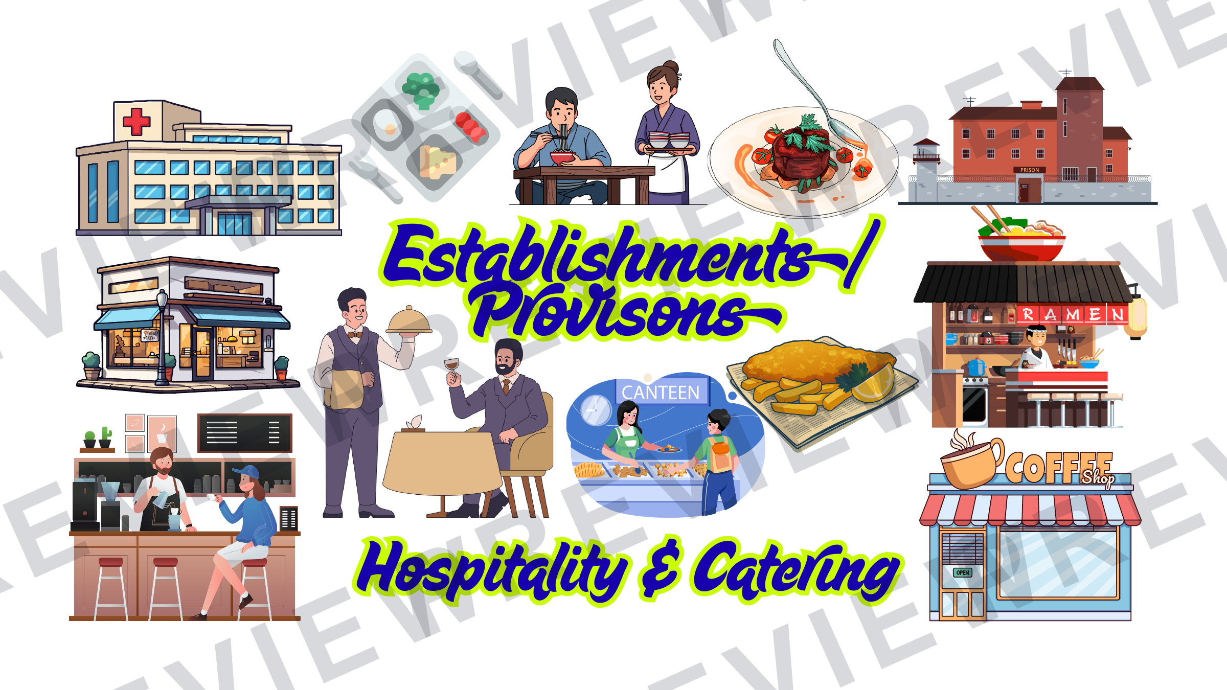 Hospitality posters and infographics KS3/KS4 display  preview page 3