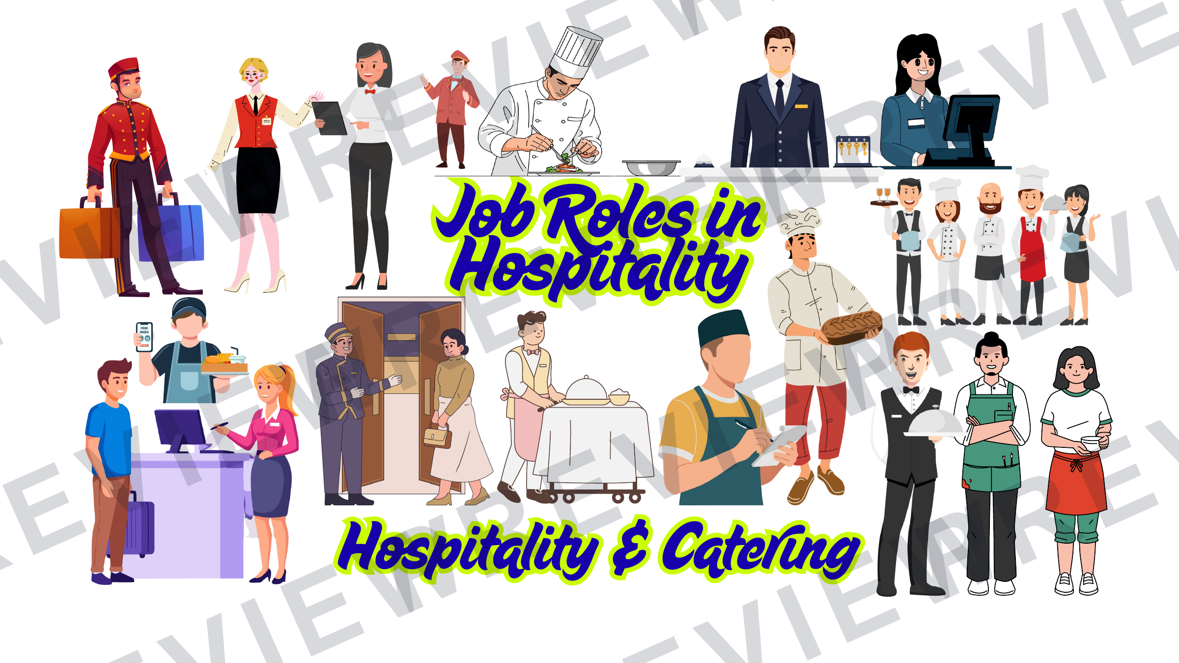 Hospitality posters and infographics KS3/KS4 display  preview page 4