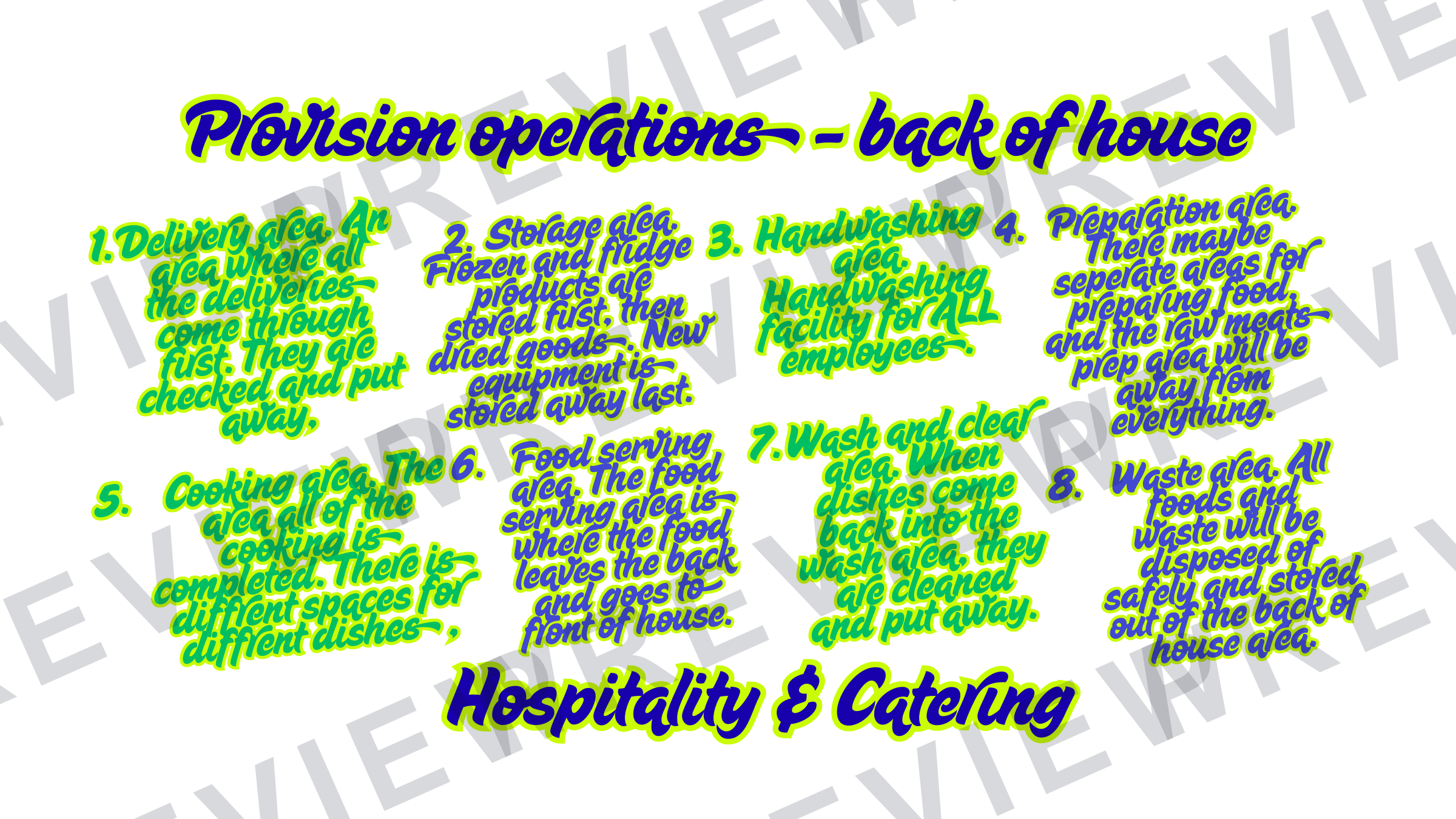 Hospitality posters and infographics KS3/KS4 display  preview page 16
