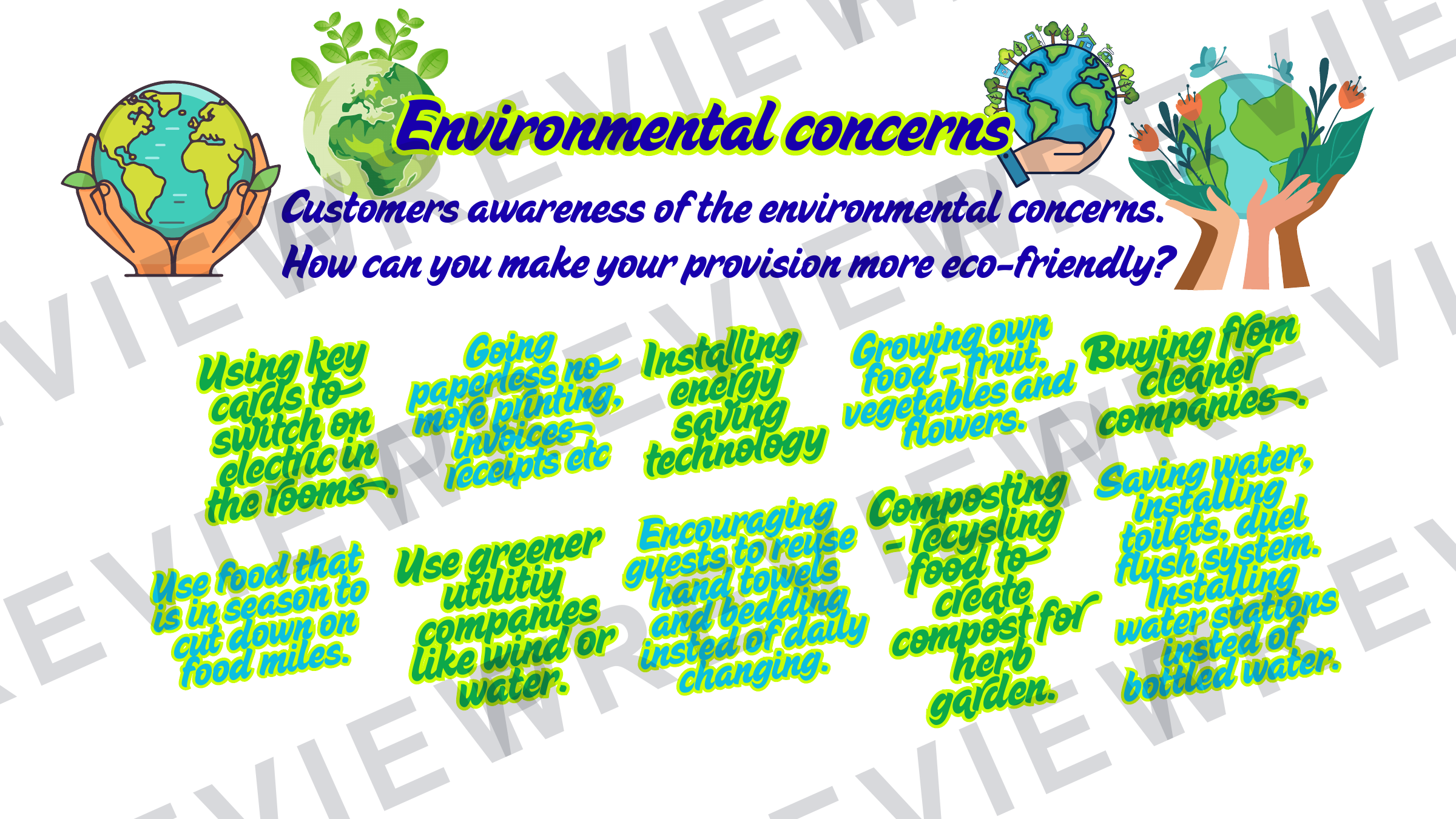 Hospitality posters and infographics KS3/KS4 display  preview page 33