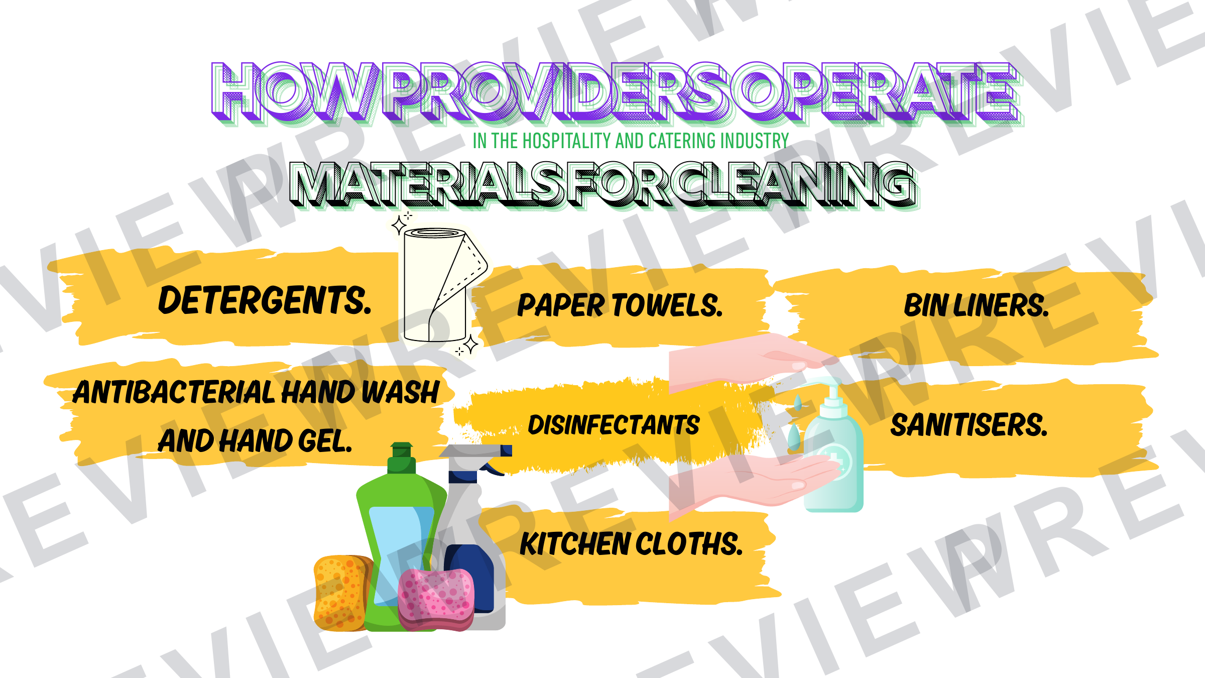 Operation of front / back of house powerpoint  preview page 9