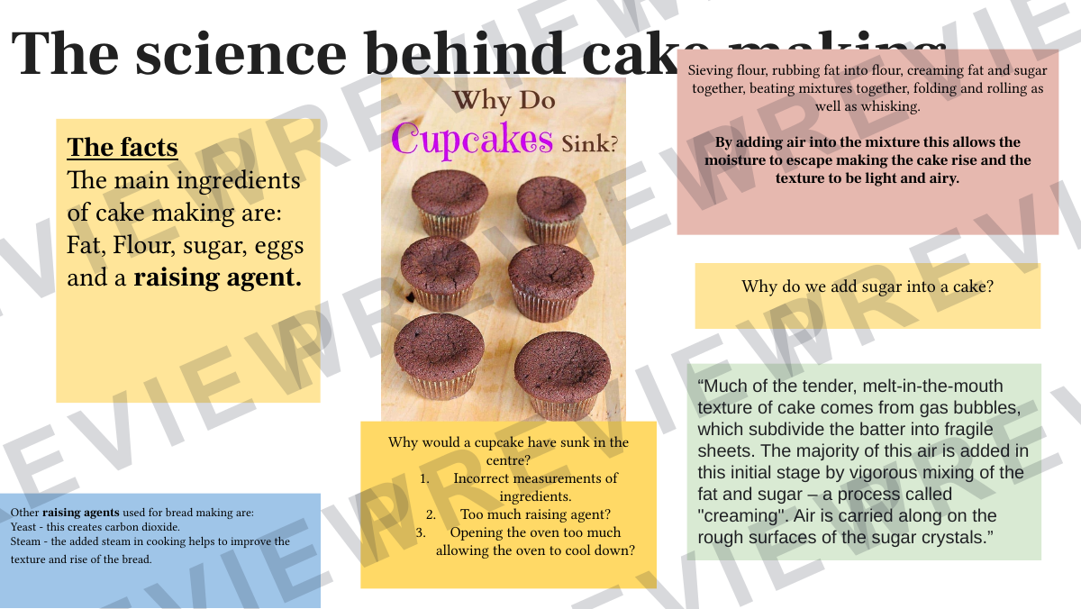Cake making science lesson rising agent focus  preview page 13