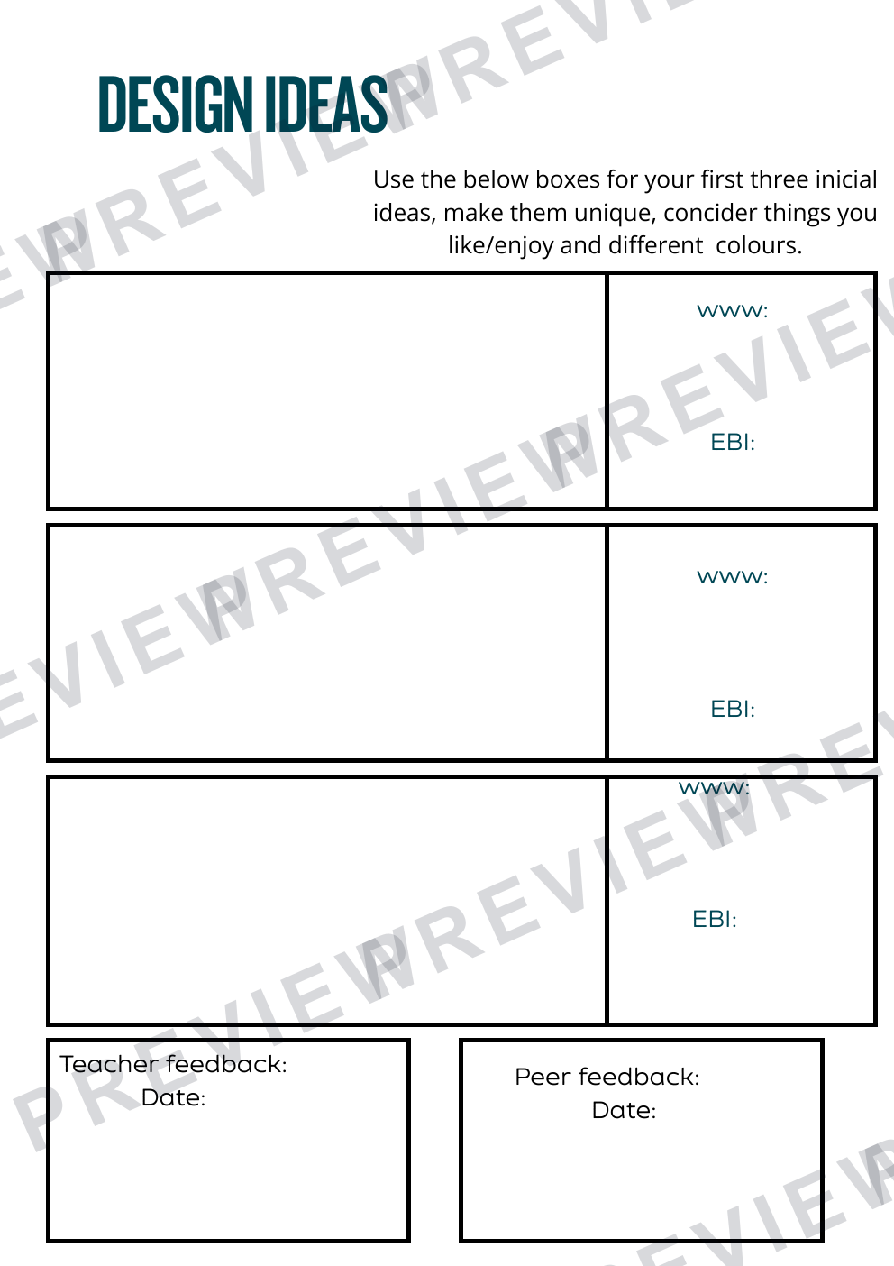 Product design/3D design KS3 task 'design and make a stationary holder' preview page 7