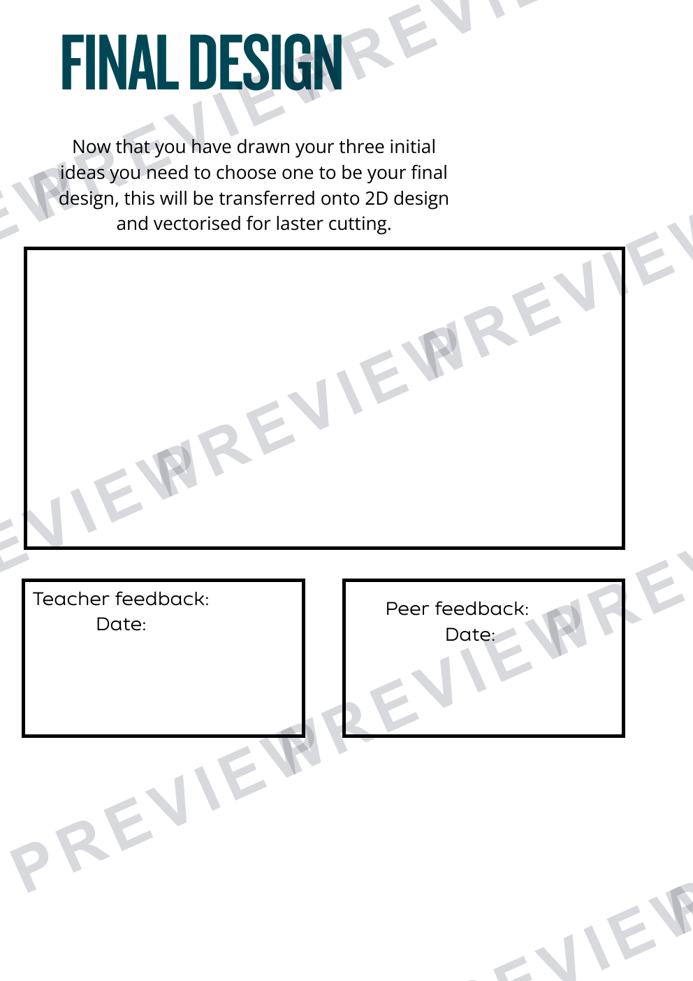 Product design/3D design KS3 task 'design and make a stationary holder' preview page 8