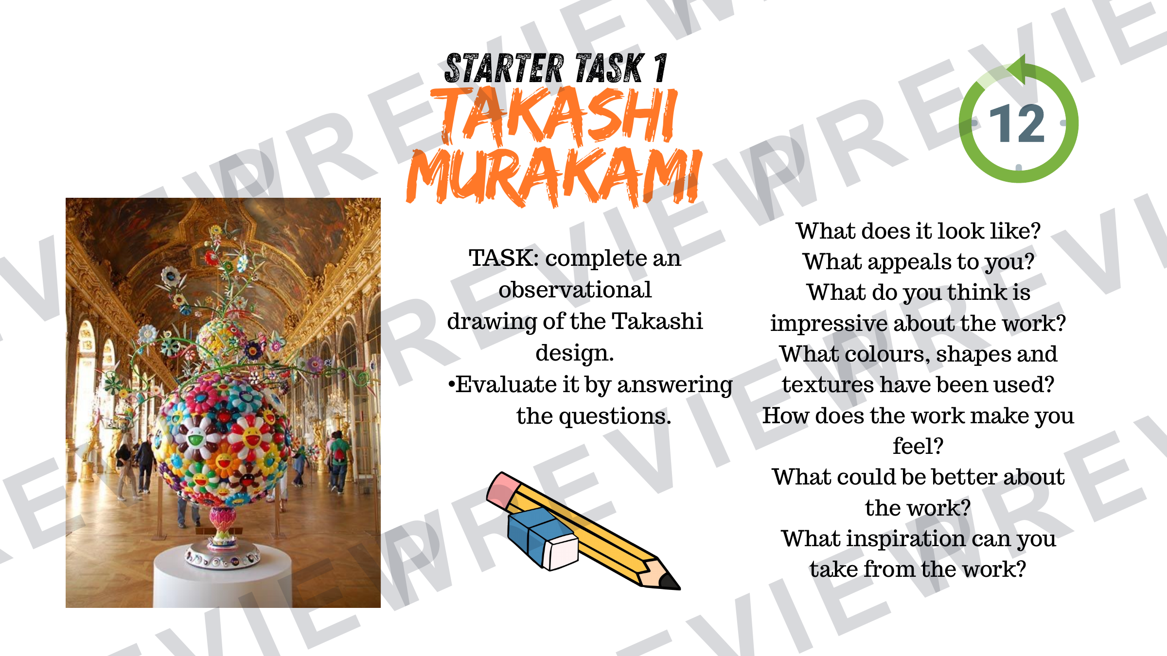 3D design Takashi Murakami mini project booklet  preview page 2