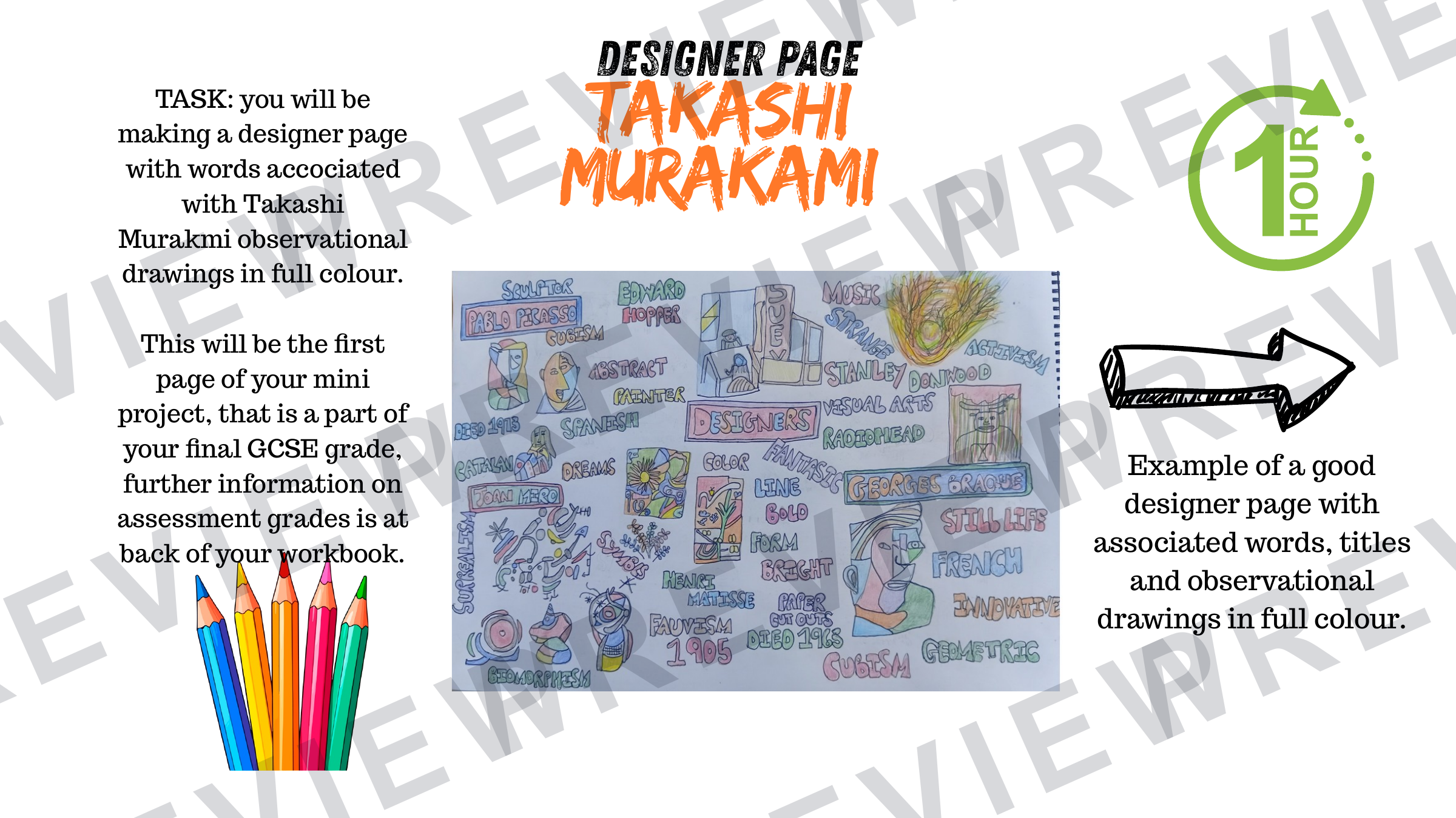 3D design Takashi Murakami mini project booklet  preview page 3
