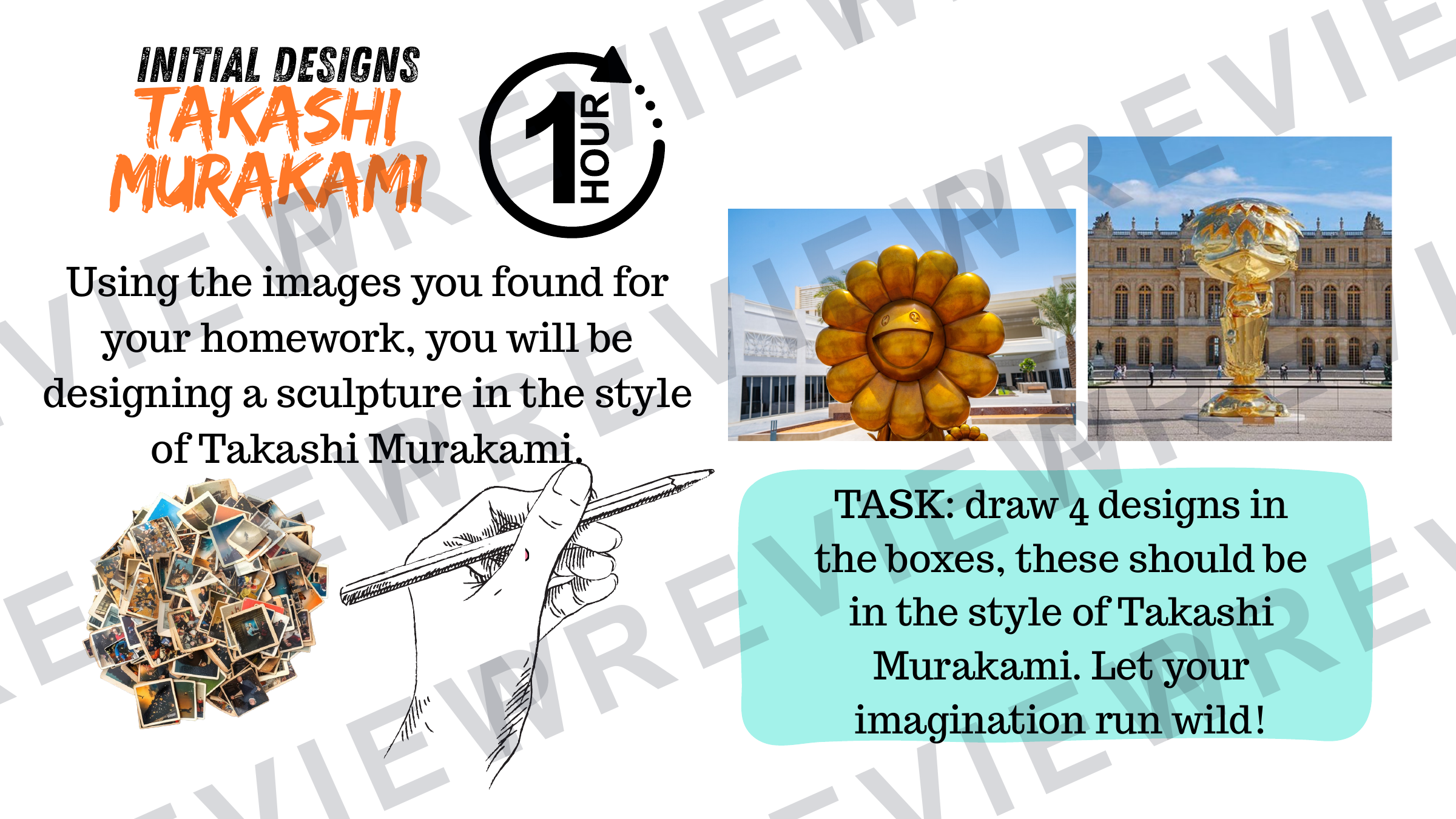 3D design Takashi Murakami mini project booklet  preview page 5