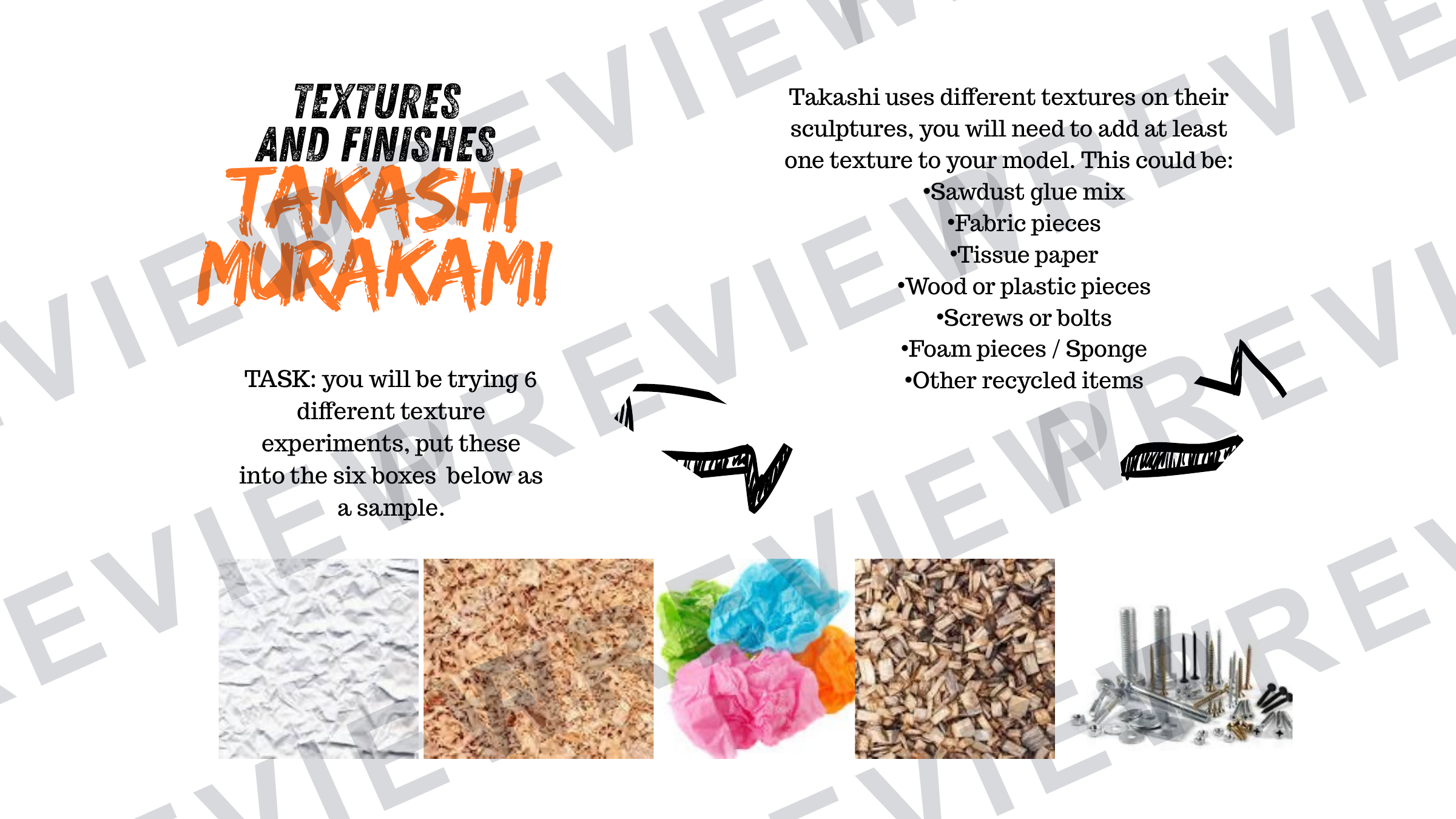 3D design Takashi Murakami mini project booklet  preview page 9