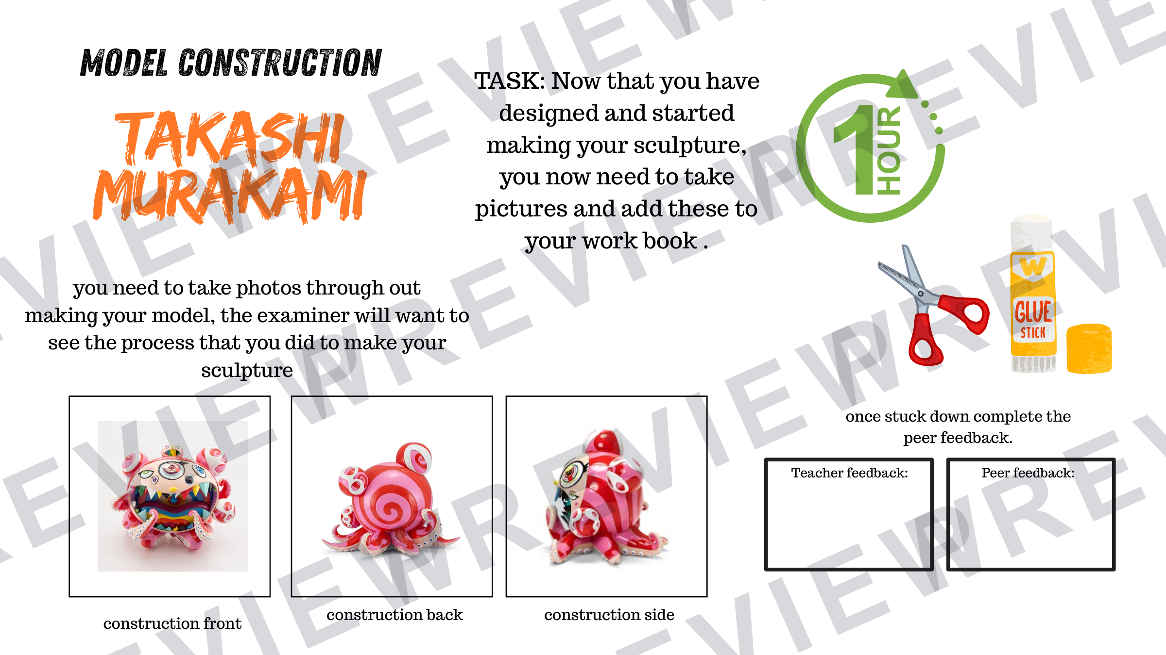 3D design Takashi Murakami mini project booklet  preview page 11