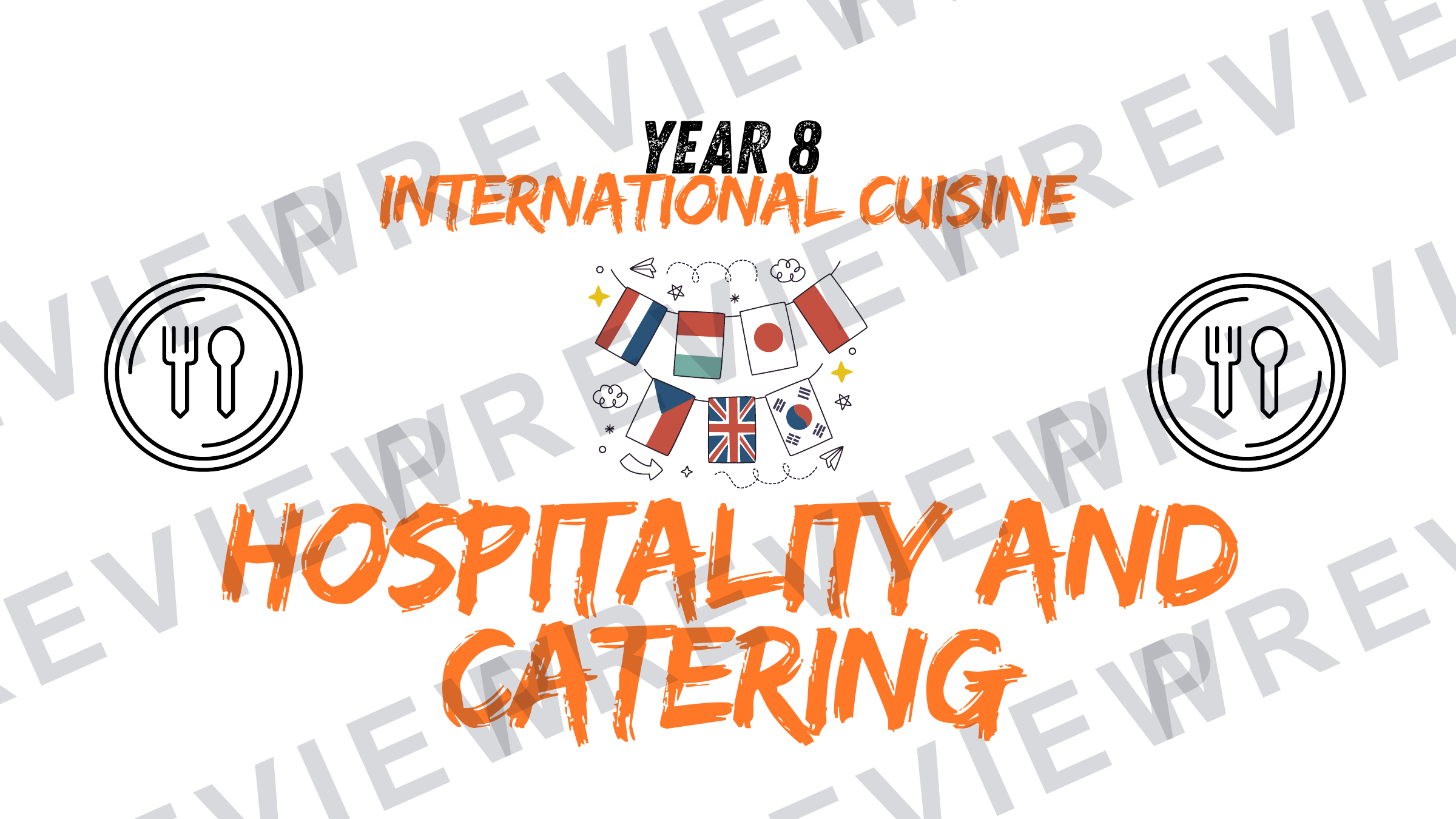 Year 8 international cuisine booklet updated  preview page 1