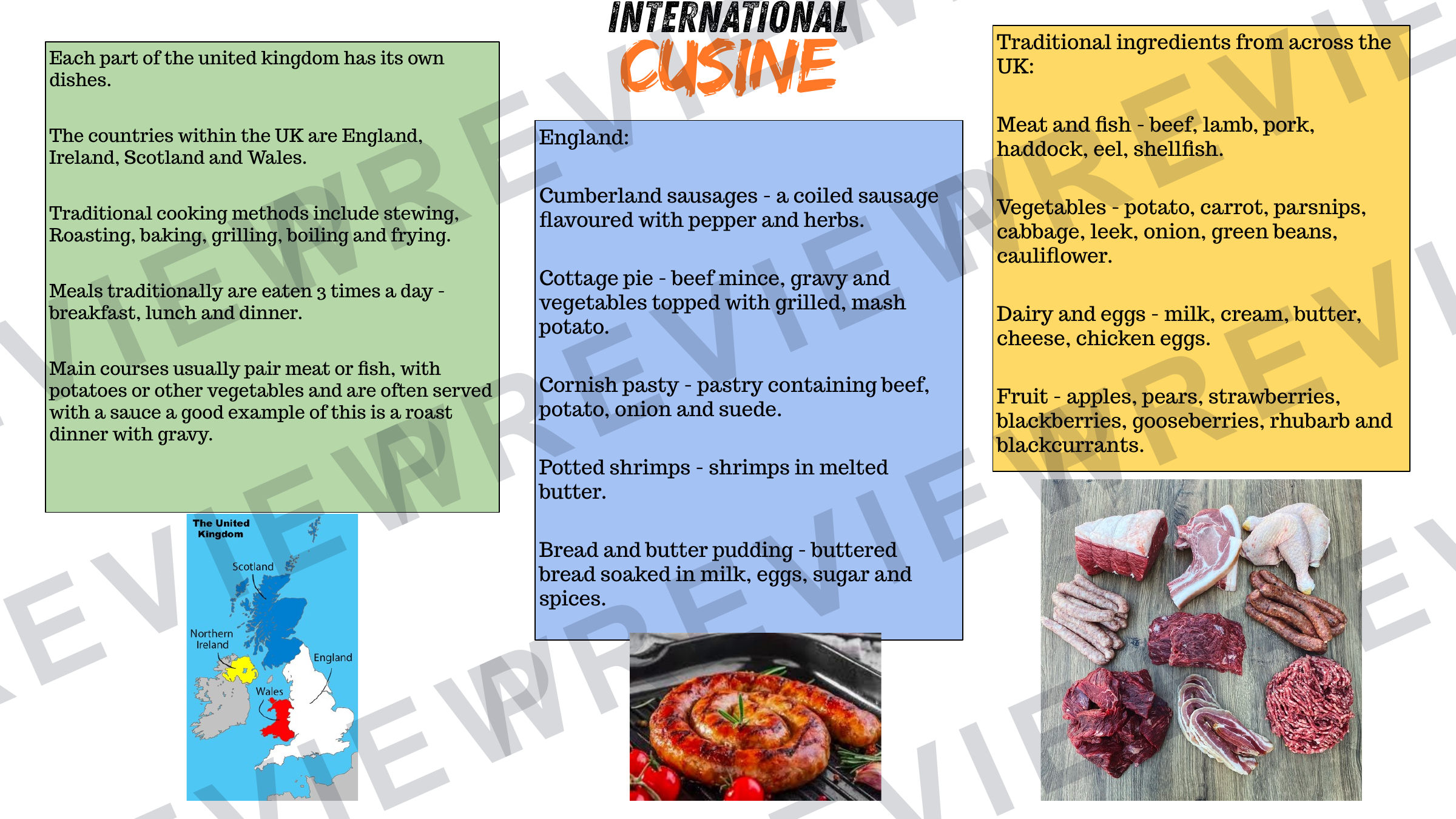 Year 8 international cuisine booklet updated  preview page 4