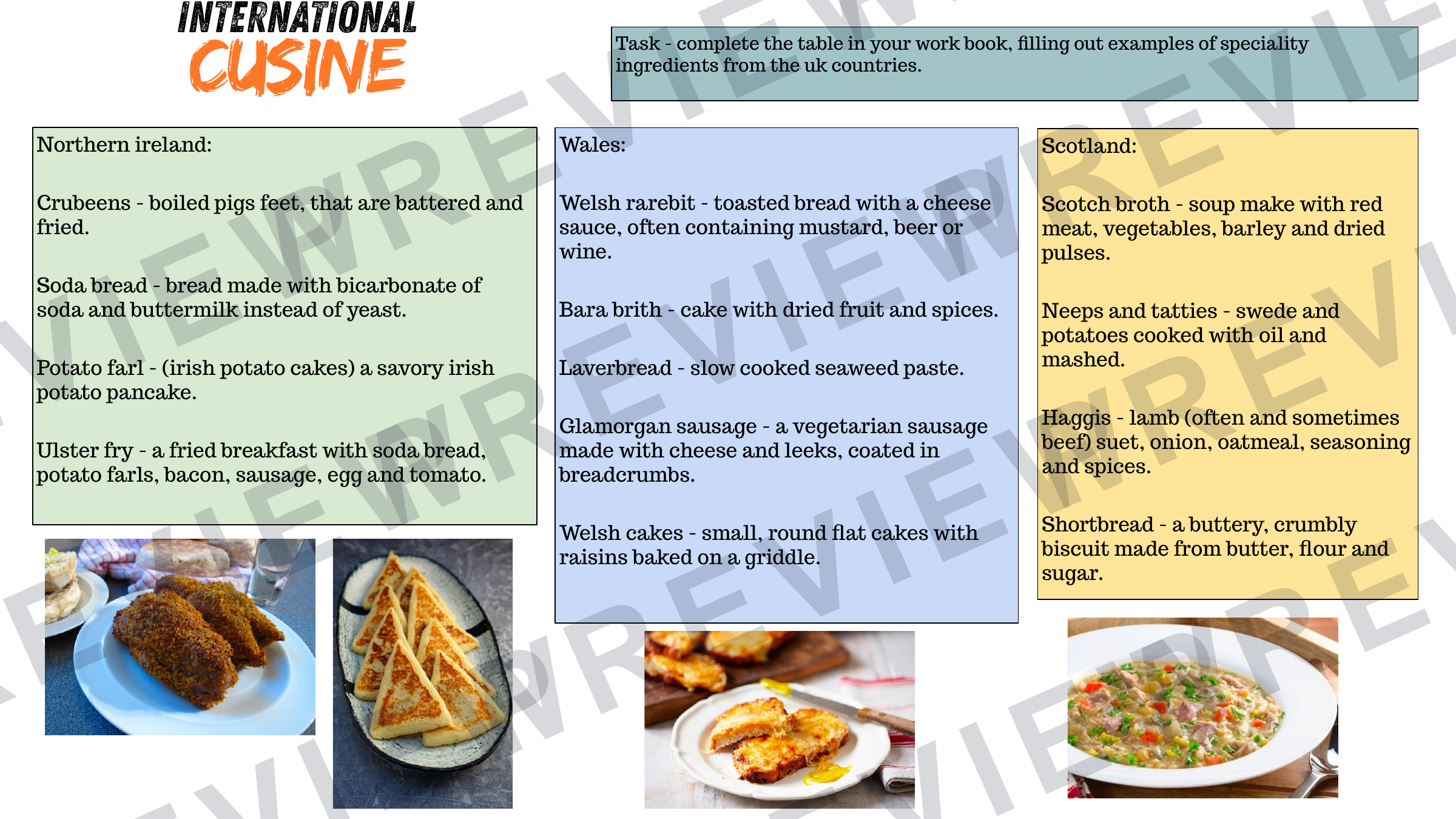 Year 8 international cuisine booklet updated  preview page 5