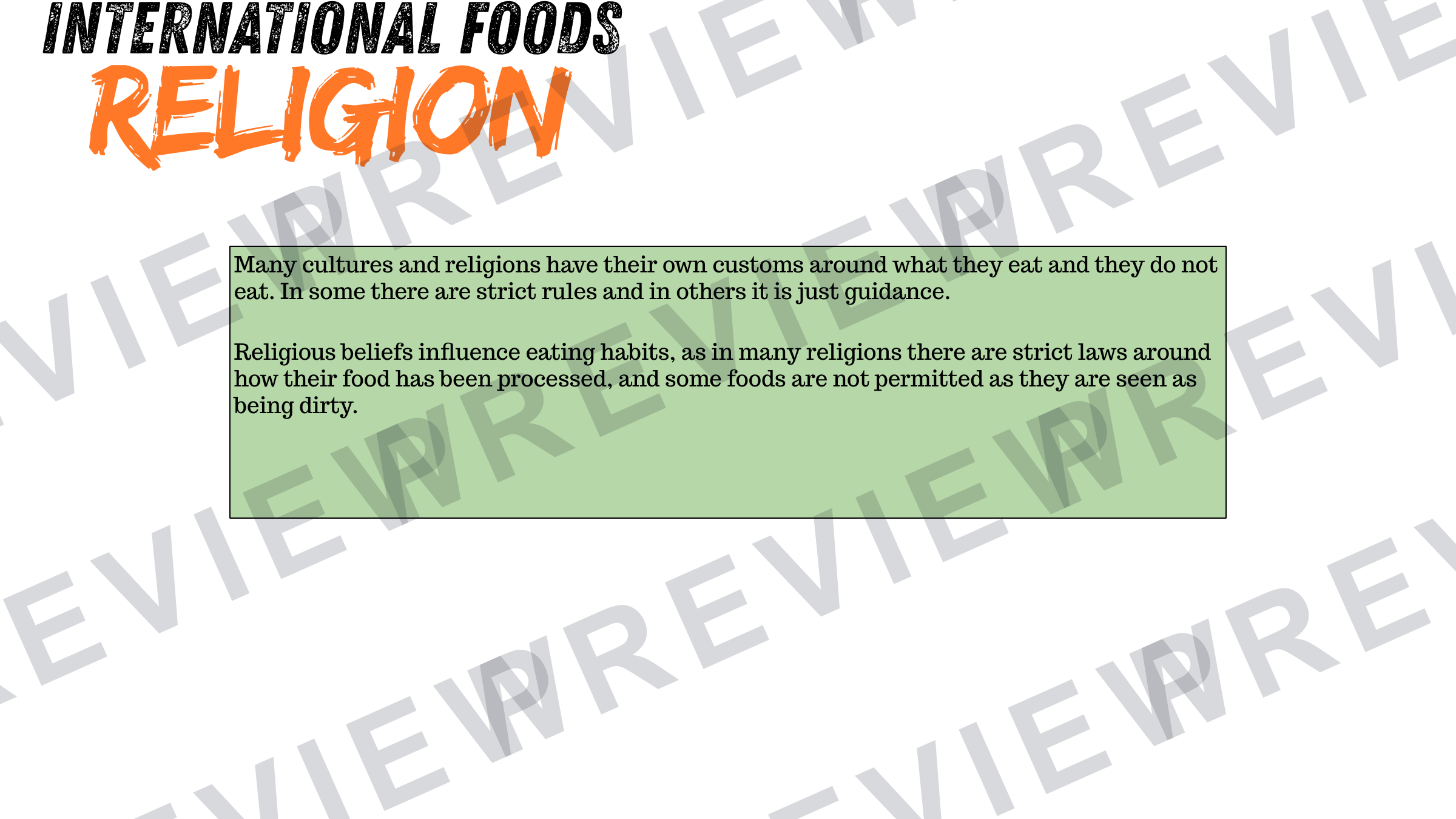 Year 8 international cuisine booklet updated  preview page 7