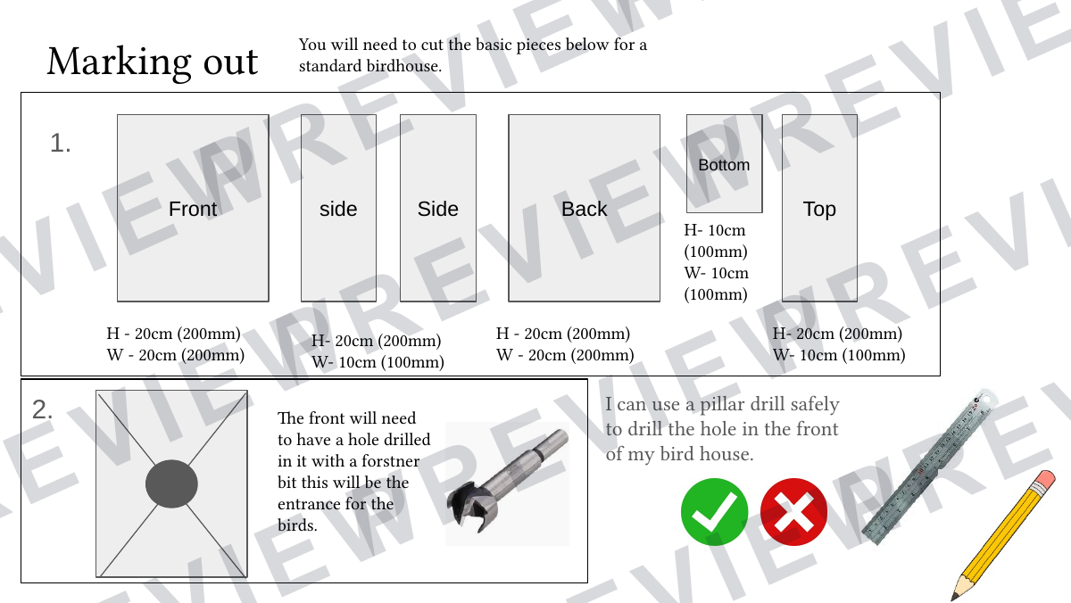 KS3 bird house project resources  preview page 7