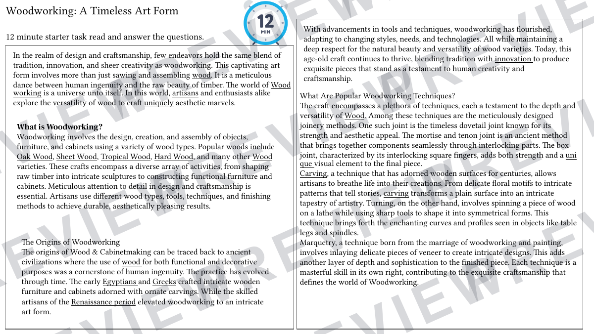 KS3 bird house project resources  preview page 9
