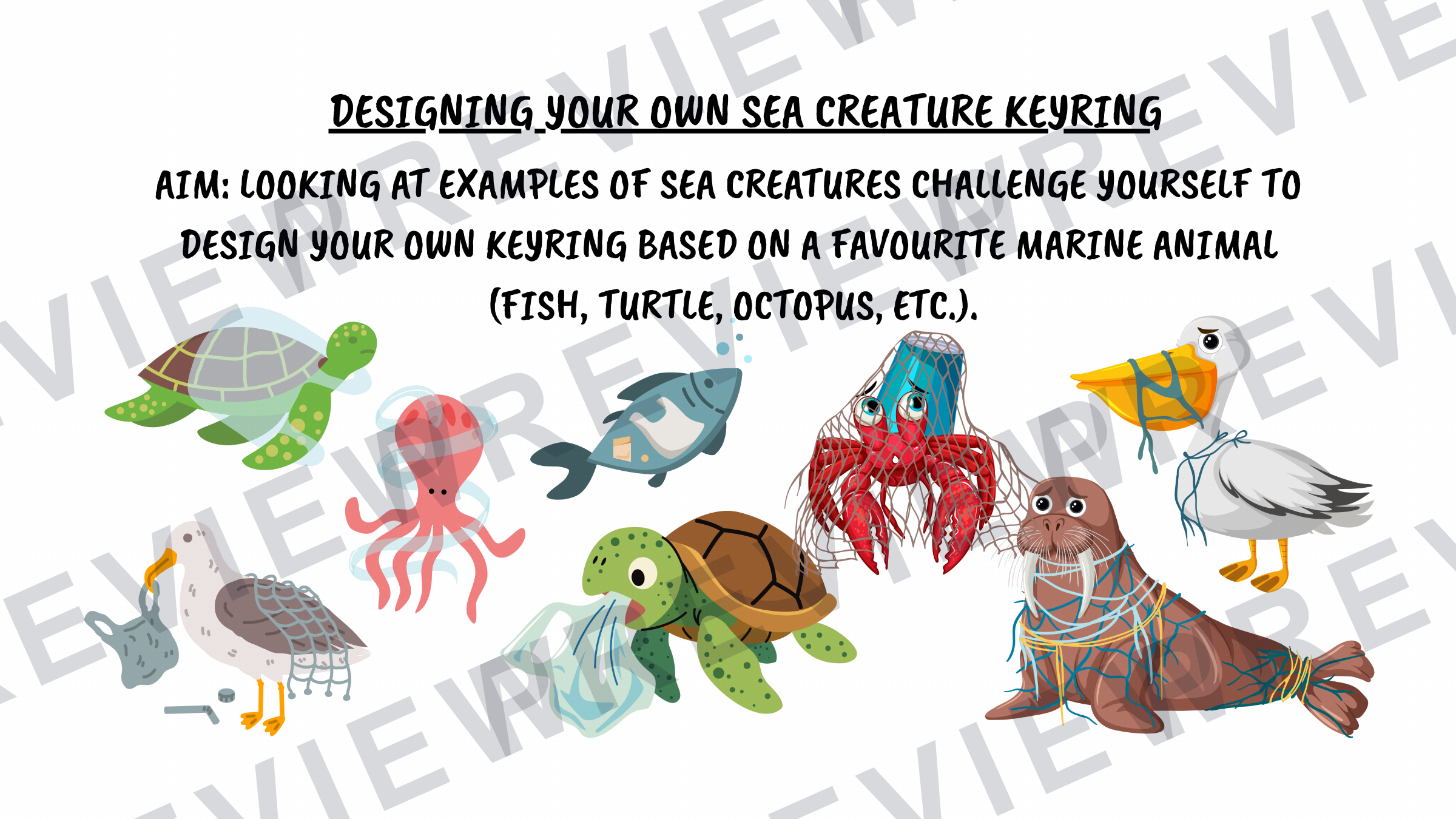 Year 5-7 Plastics in the ocean project powerpoint  preview page 9