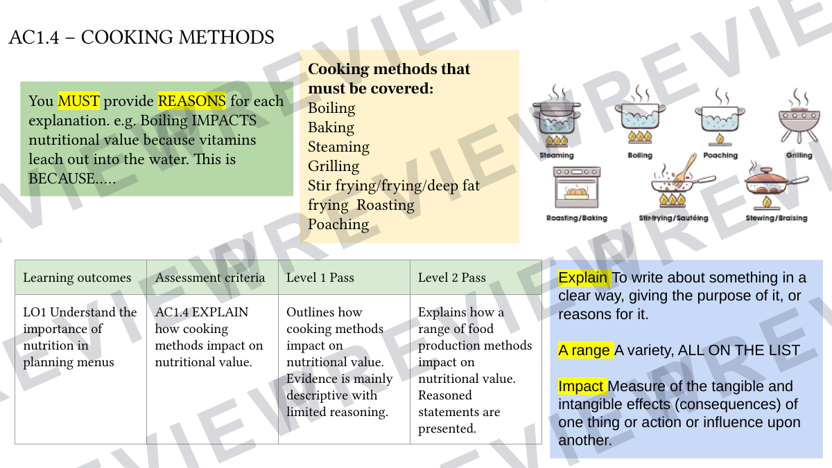 Hospitality and catering final NEA booklet  preview page 11