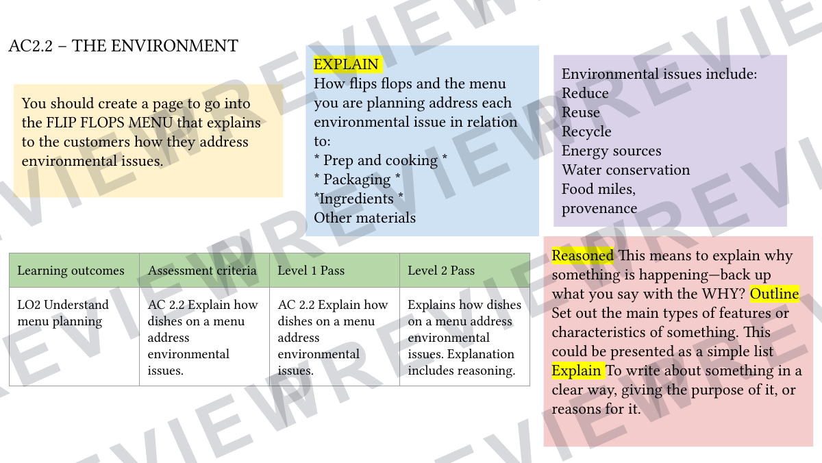 Hospitality and catering final NEA booklet  preview page 17