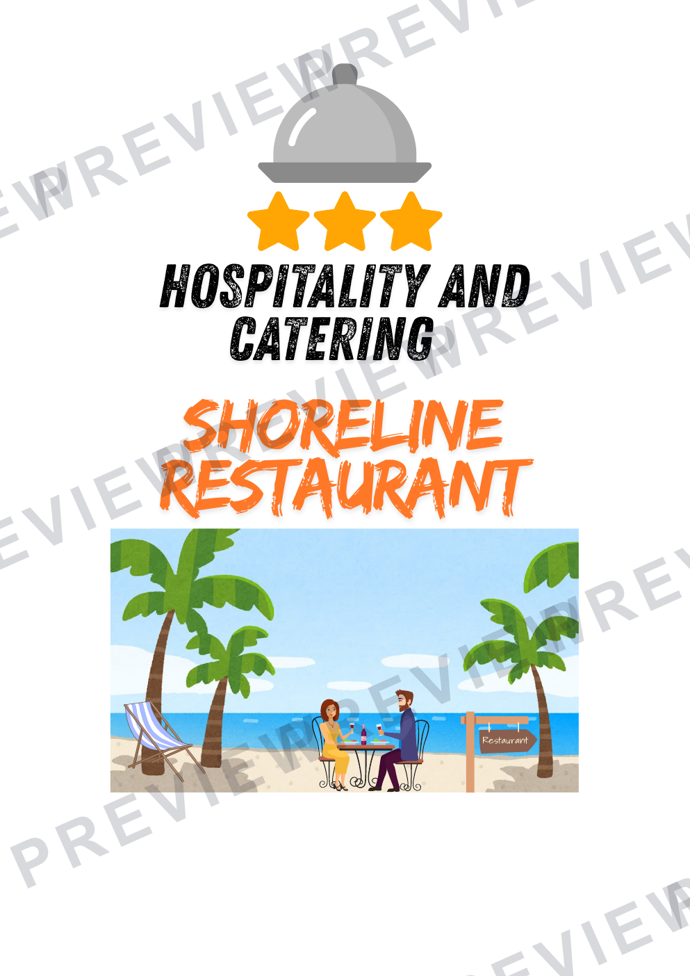 Shoreline GCSE hospitality project (NEA)  preview page 1