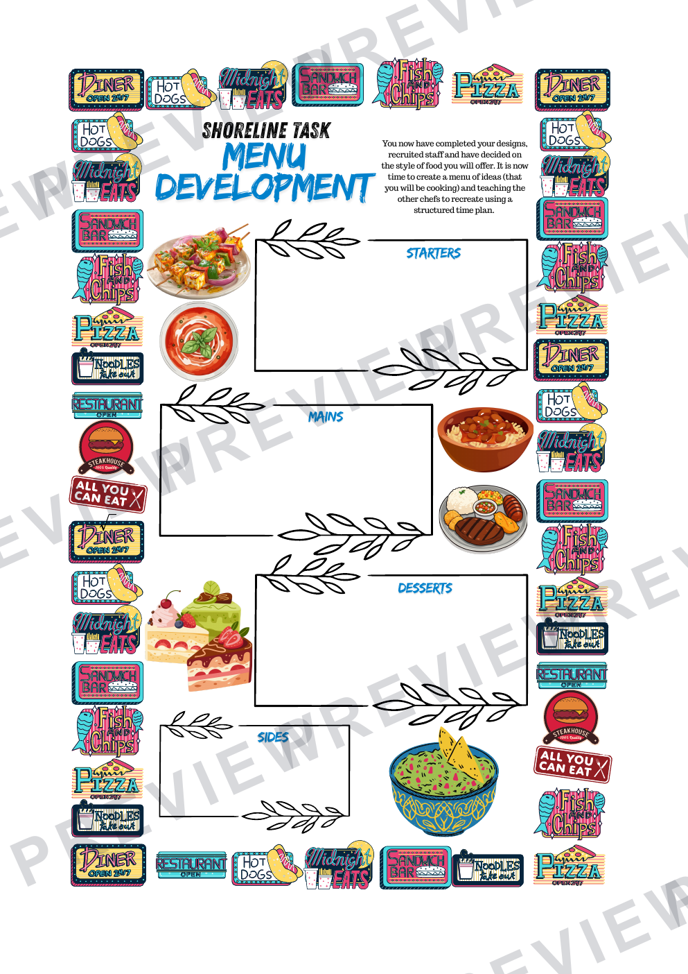 Shoreline GCSE hospitality project (NEA)  preview page 8