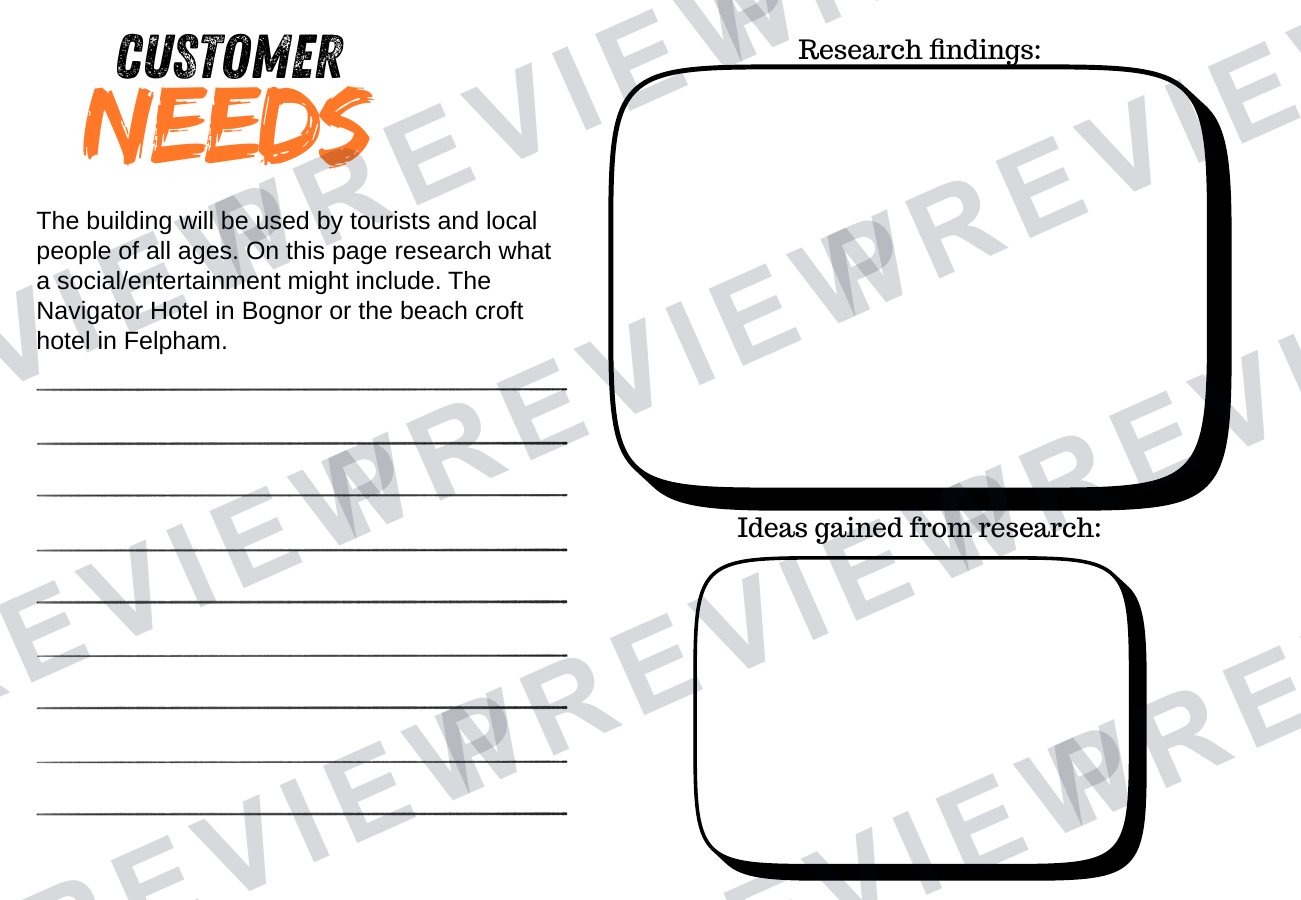 Designing like an Architect Ks3/4 design project booklet  preview page 9