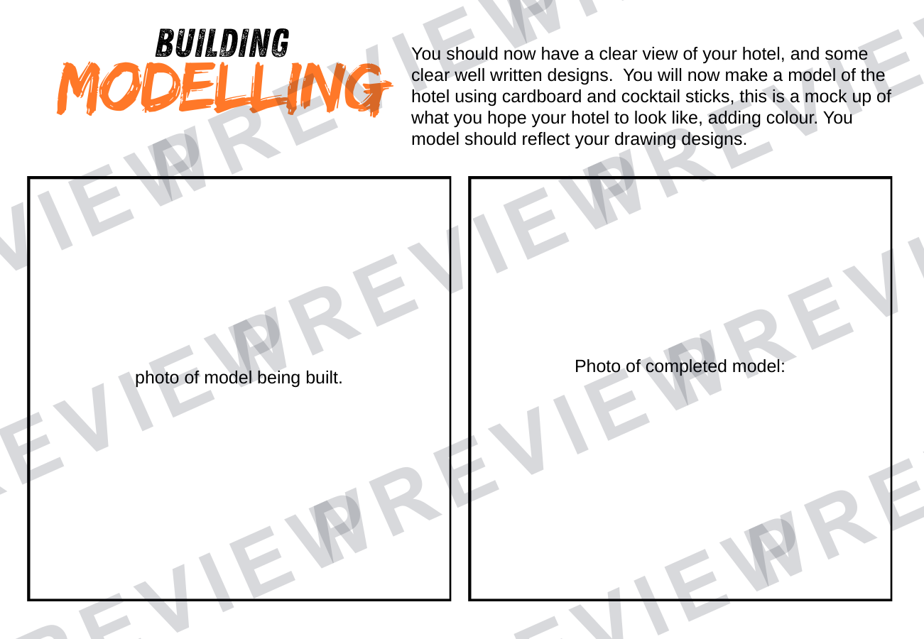 Designing like an Architect Ks3/4 design project booklet  preview page 18
