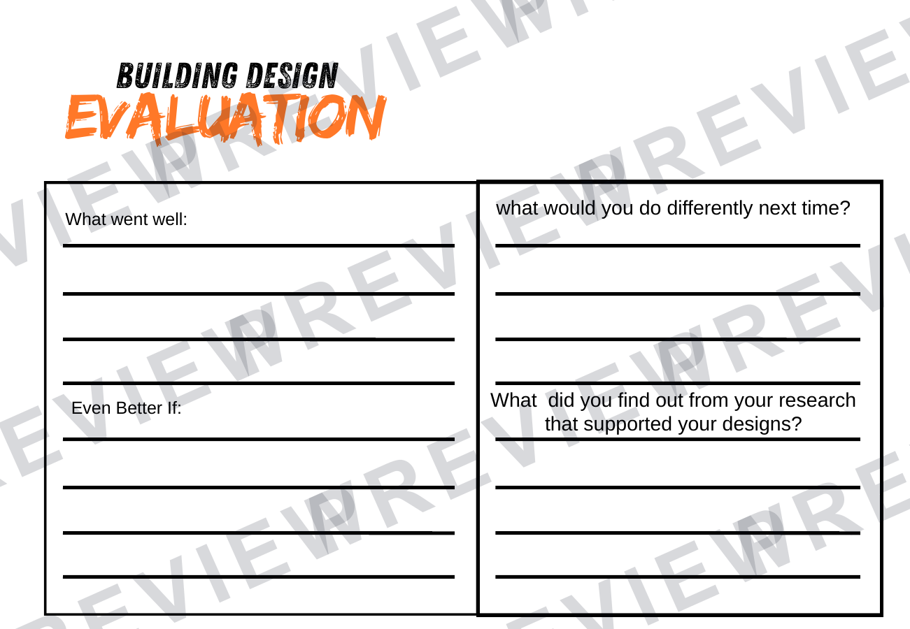 Designing like an Architect Ks3/4 design project booklet  preview page 19