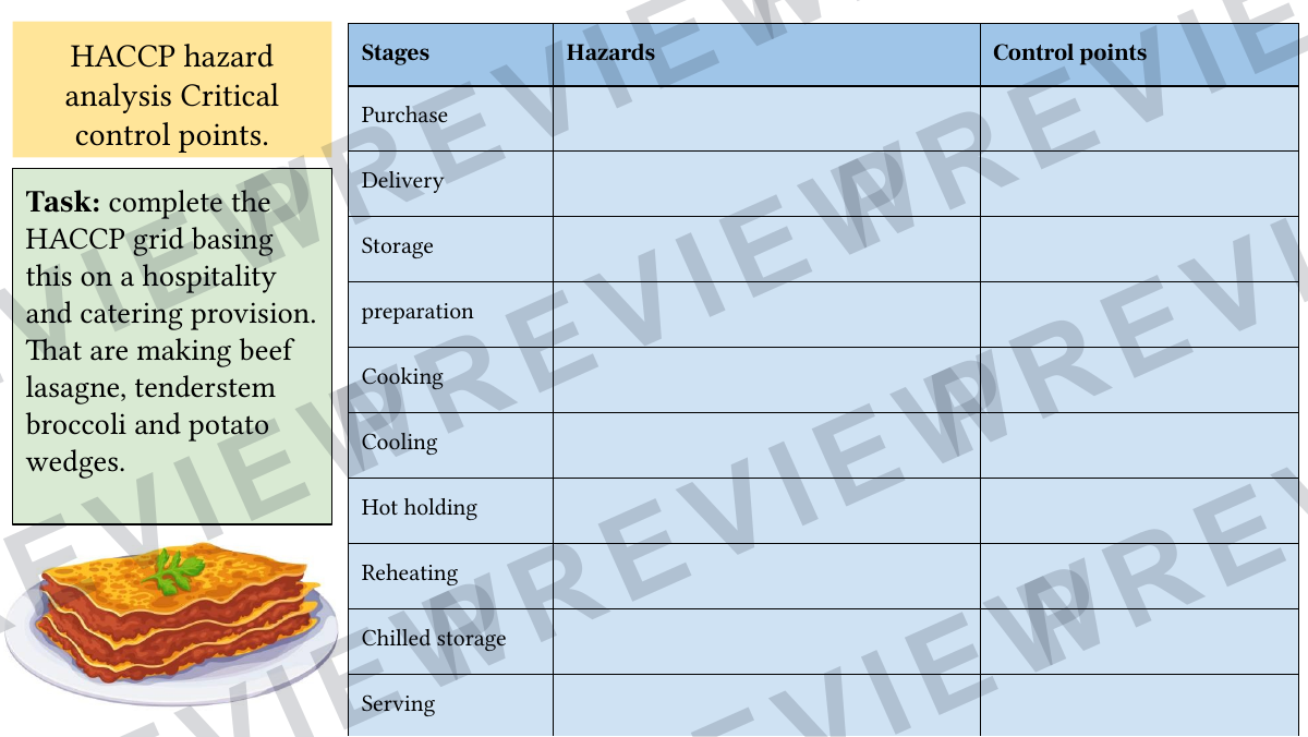 Hospitality and Catering level 1-2 activity booklet 2  preview page 13