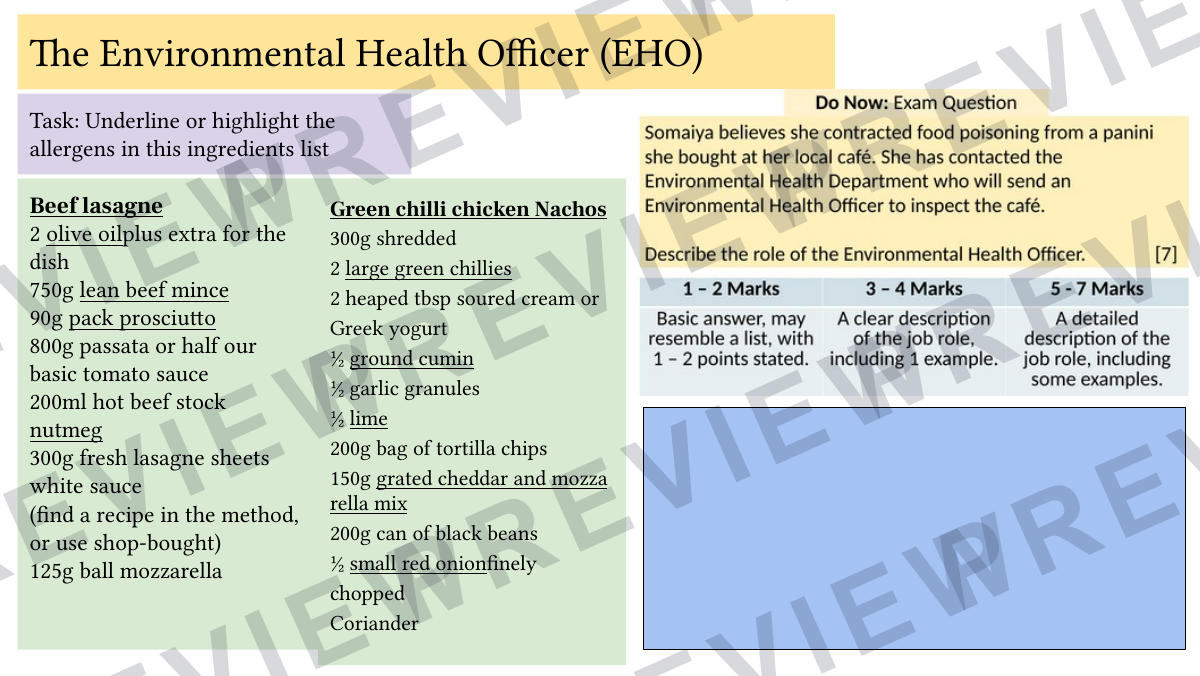 Hospitality and Catering level 1-2 activity booklet 2  preview page 23