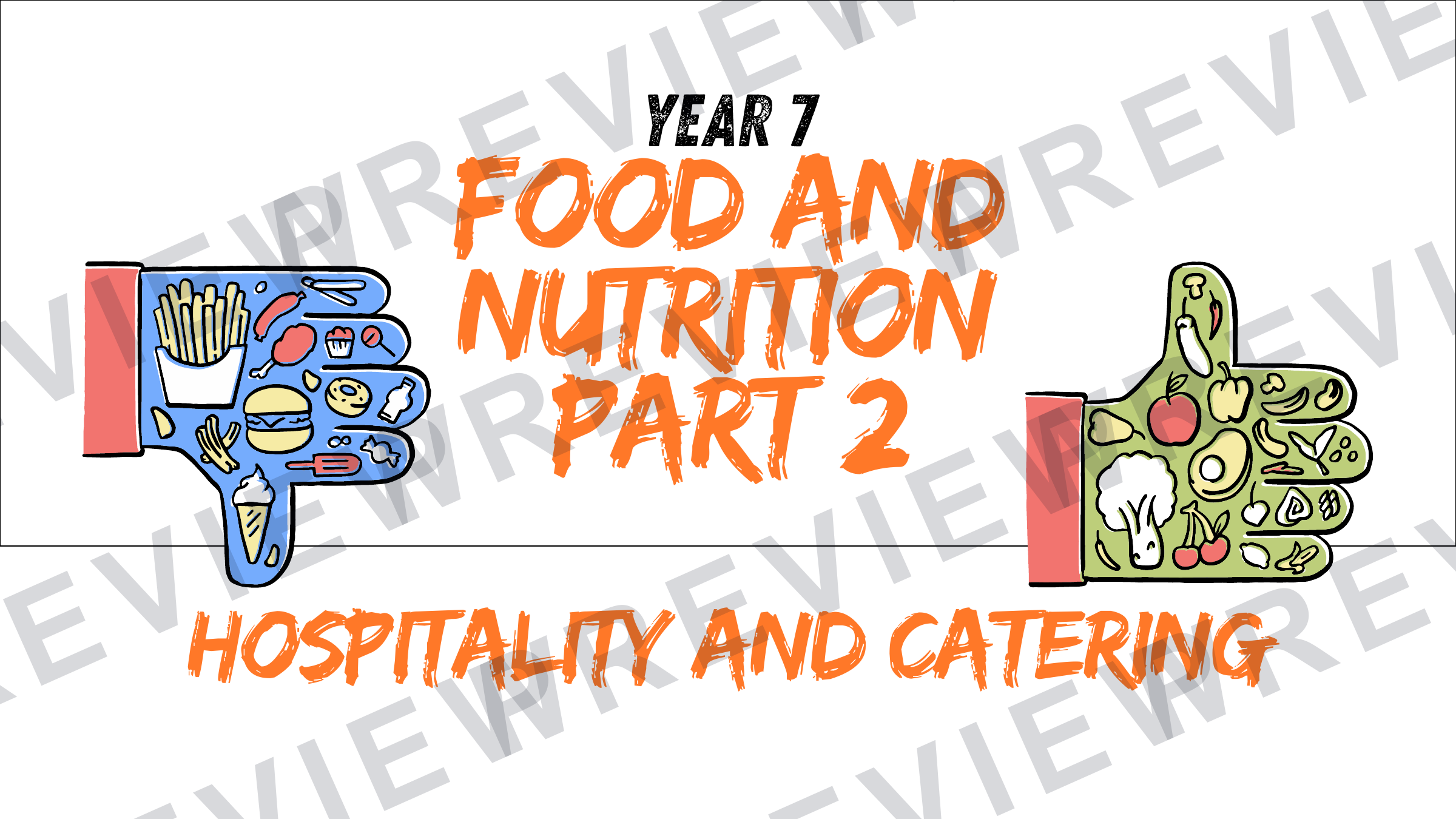 Year 7 healthy eating project part 2 powerpoint   preview page 1